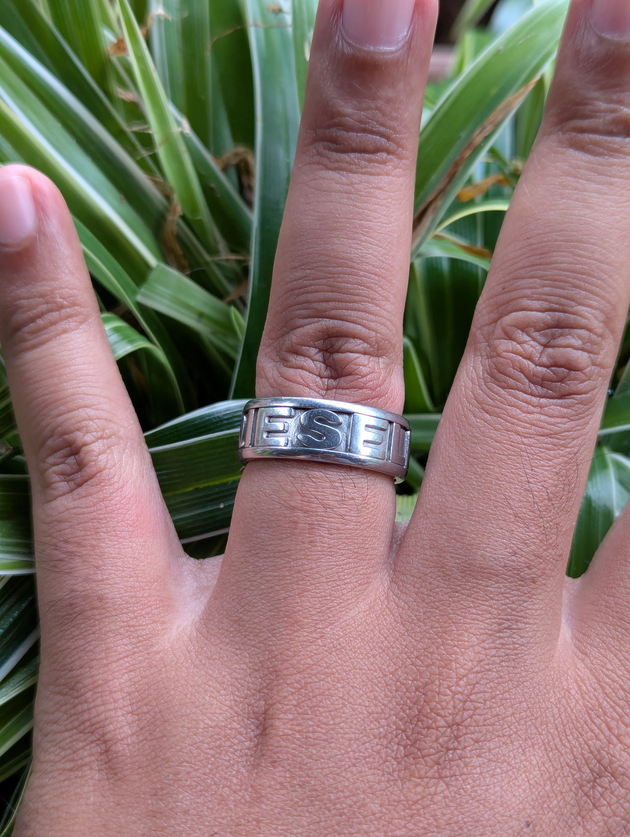 Diesel DIESEL SPELL OUT RING Size ONE SIZE - 1 Thumbnail