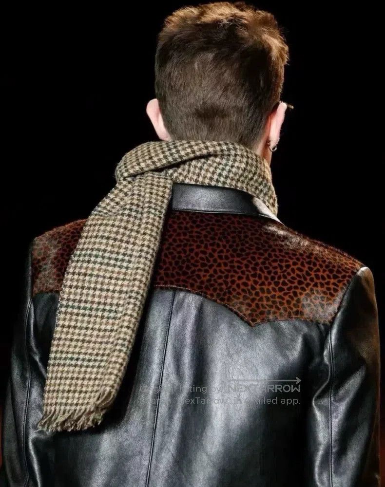 Saint Laurent Paris Saint Laurent Paris Leopard Print Men's Leather Jacket Size US S / EU 44-46 / 1 - 4 Thumbnail