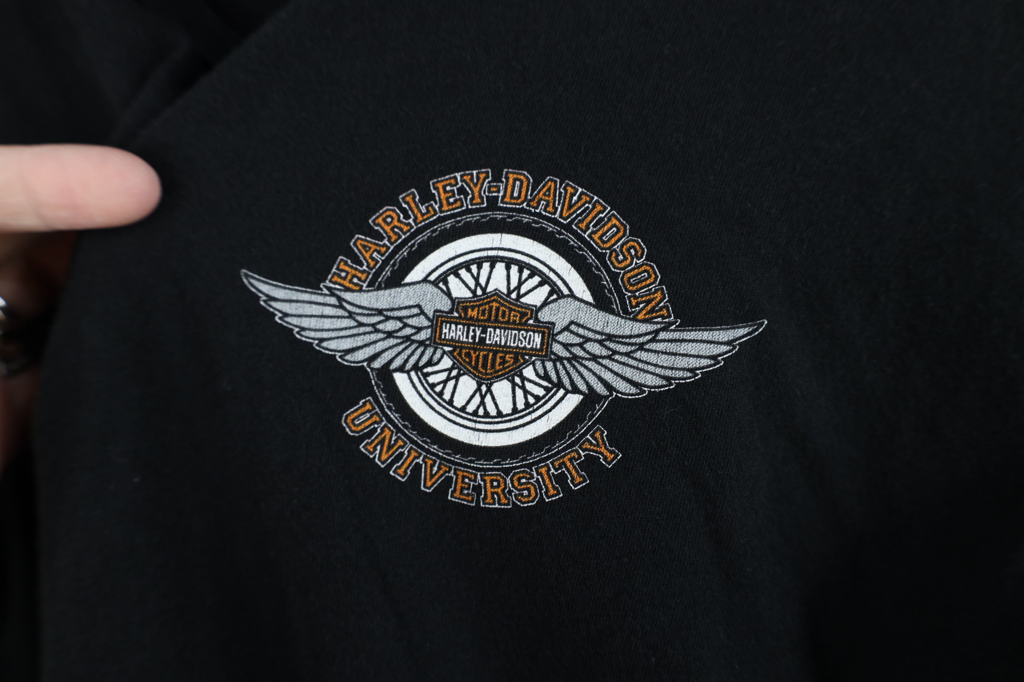 Harley Davidson Vintage 90s Y2K Harley Davidson Short Sleeve T-Shirt Black Size M / US 6-8 / IT 42-44 - 4 Thumbnail