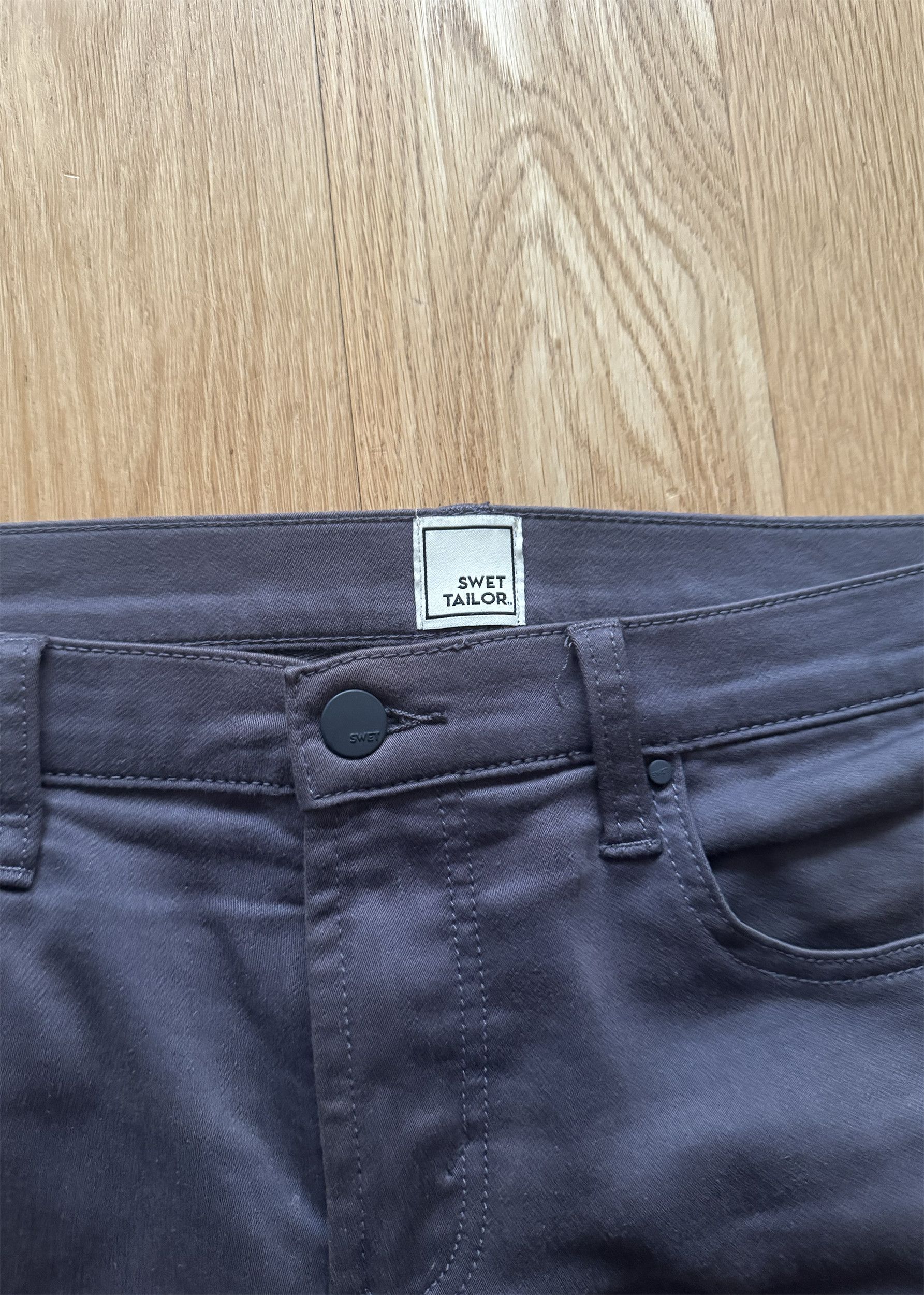 Other Swet Tailor Duo Pants Charcoal Grey Size US 33 - 5 Thumbnail