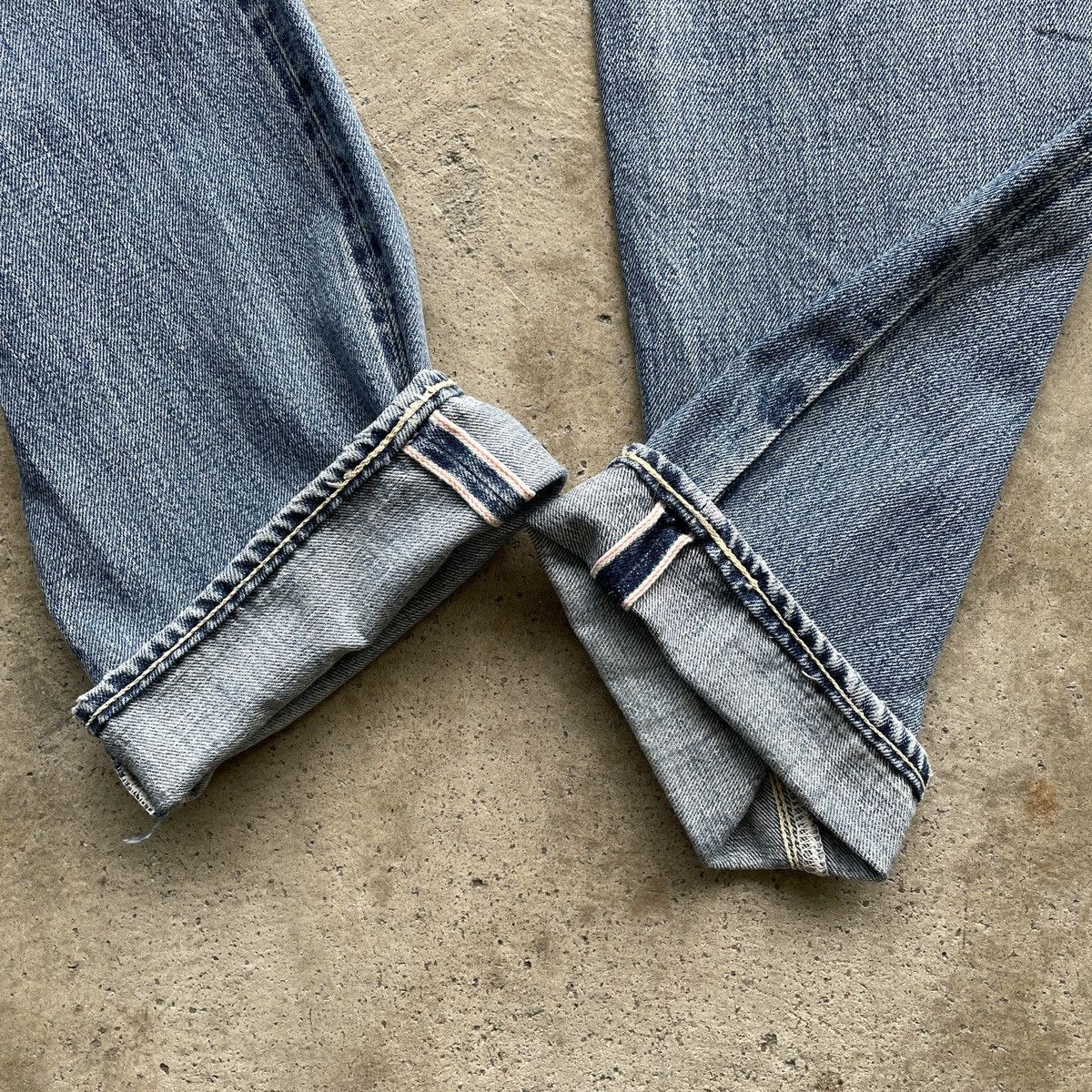 Japanese Brand Vintage StormyBlue Faded Selvedge Jeans Distressed Pants W31 Size US 31 - 9 Thumbnail