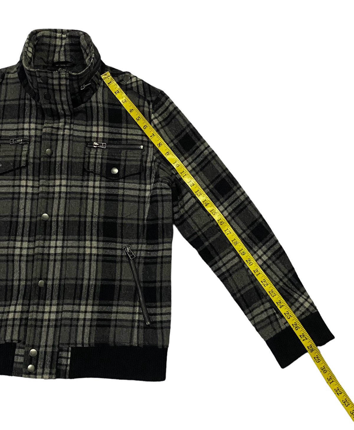 If Six Was Nine × Japanese Brand × semanticdesign SemanticDesign Checkered Wool Jacket Size US L / EU 52-54 / 3 - 8 Thumbnail
