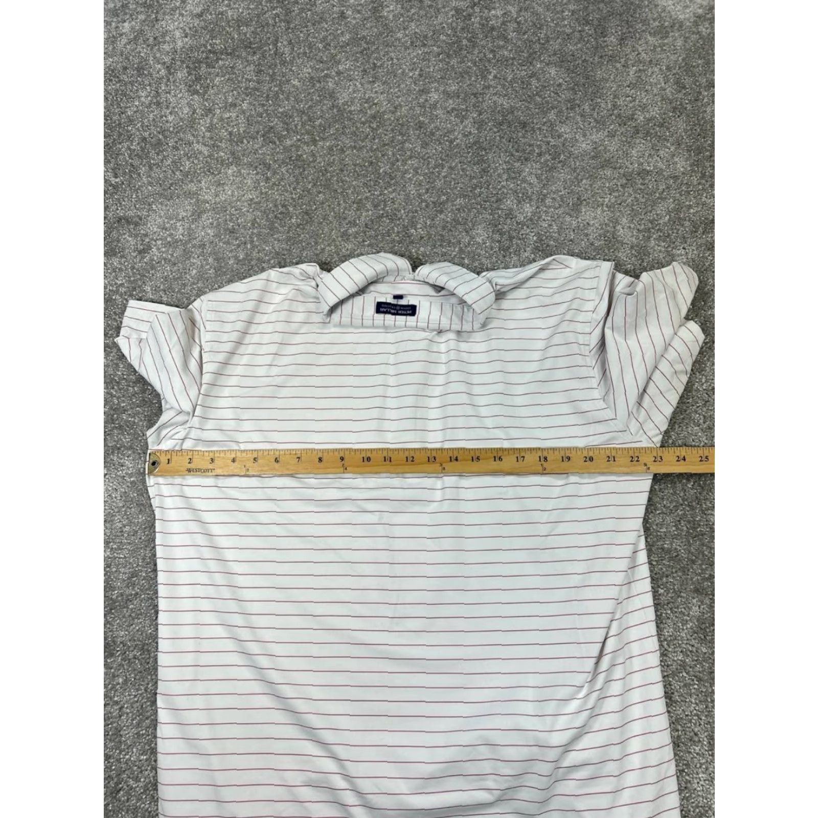Peter Millar Peter Millar Polo Shirt Mens XL White Pink Crown Crafted Golf Shirt Size US XL / EU 56 / 4 - 7 Thumbnail