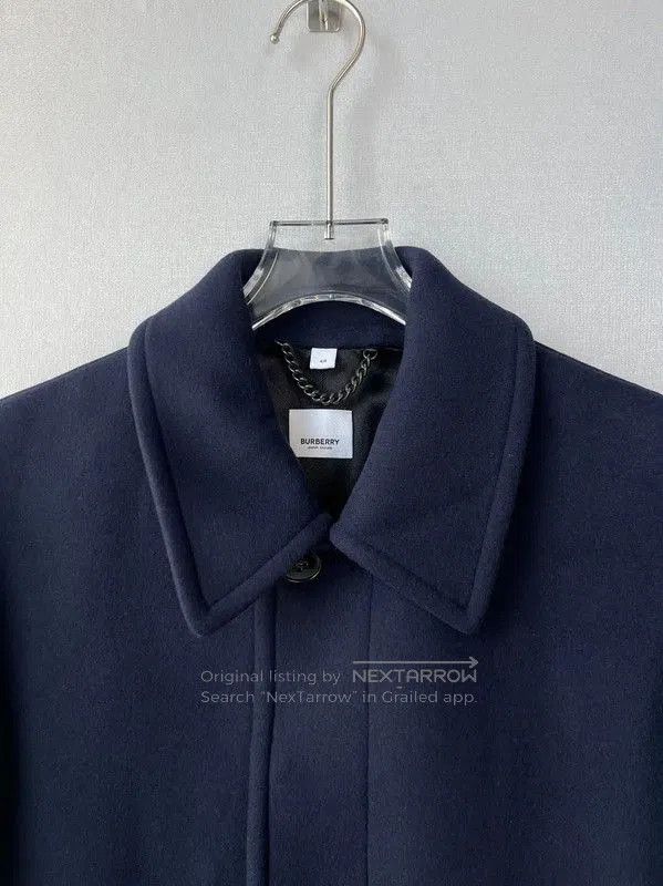 Burberry Burberry Navy Cotton Long Coat for Men. Size US M / EU 48-50 / 2 - 6 Thumbnail