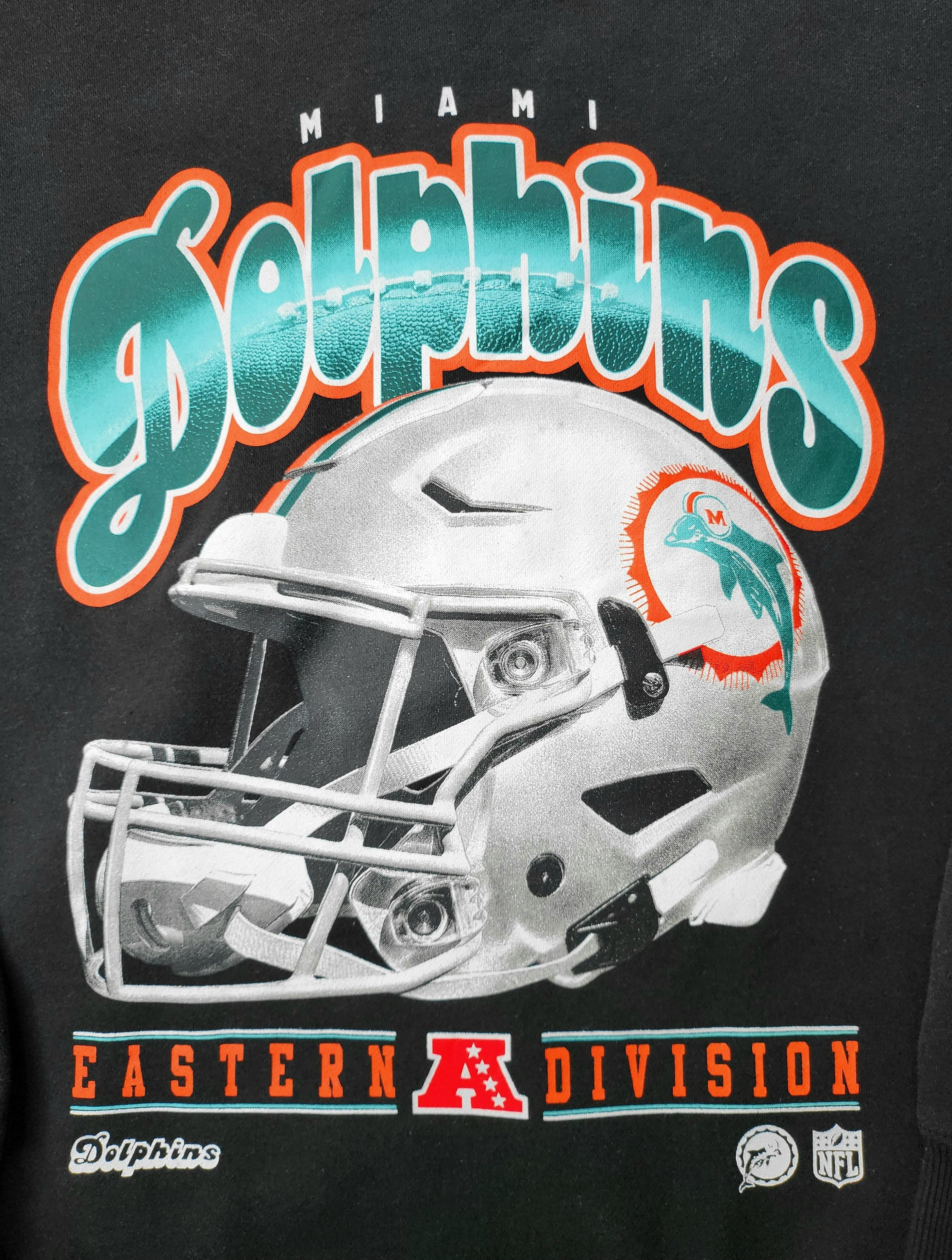 NFL NWT Miami Dolphins Bundle Crewneck Sweatshirt & Beanie MD Size US M / EU 48-50 / 2 - 2 Thumbnail