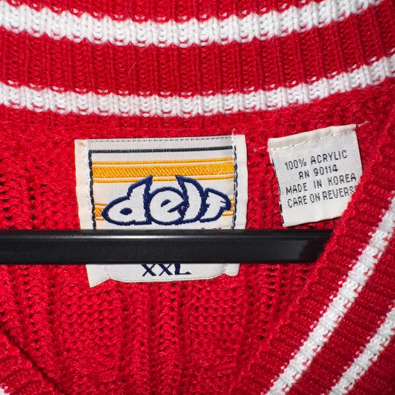 Vintage Vintage Y2K DELF knitted 1990s new york hip hop sweater vest Size US XS / EU 42 / 0 - 3 Thumbnail