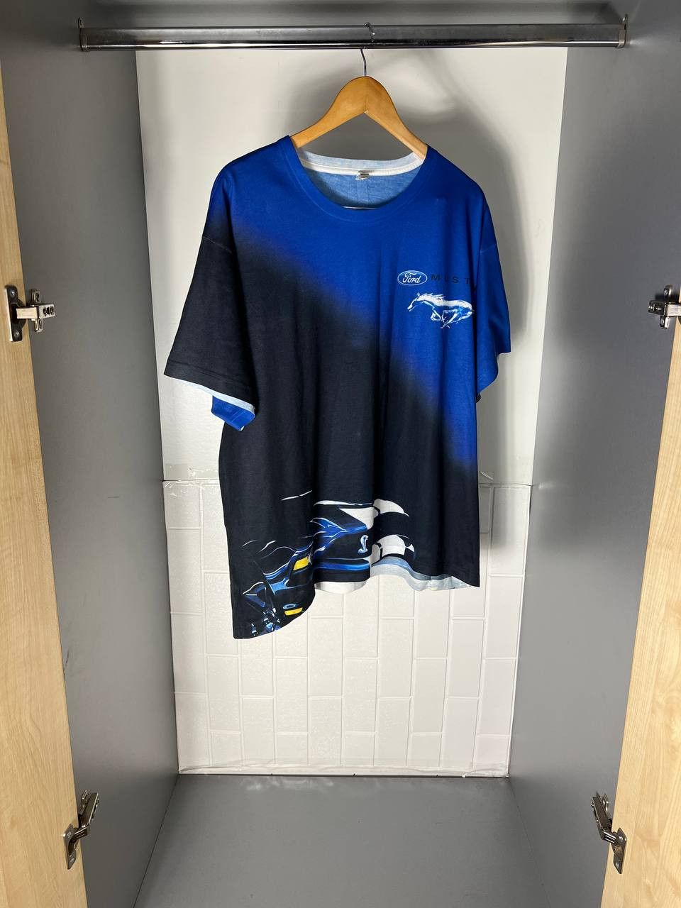 NASCAR VINTAGE FORD MUSTANG SS CAMARO RACING T-SHIRT RETRO Y2K 90s Size US XXL / EU 58 / 5 - 2 Thumbnail