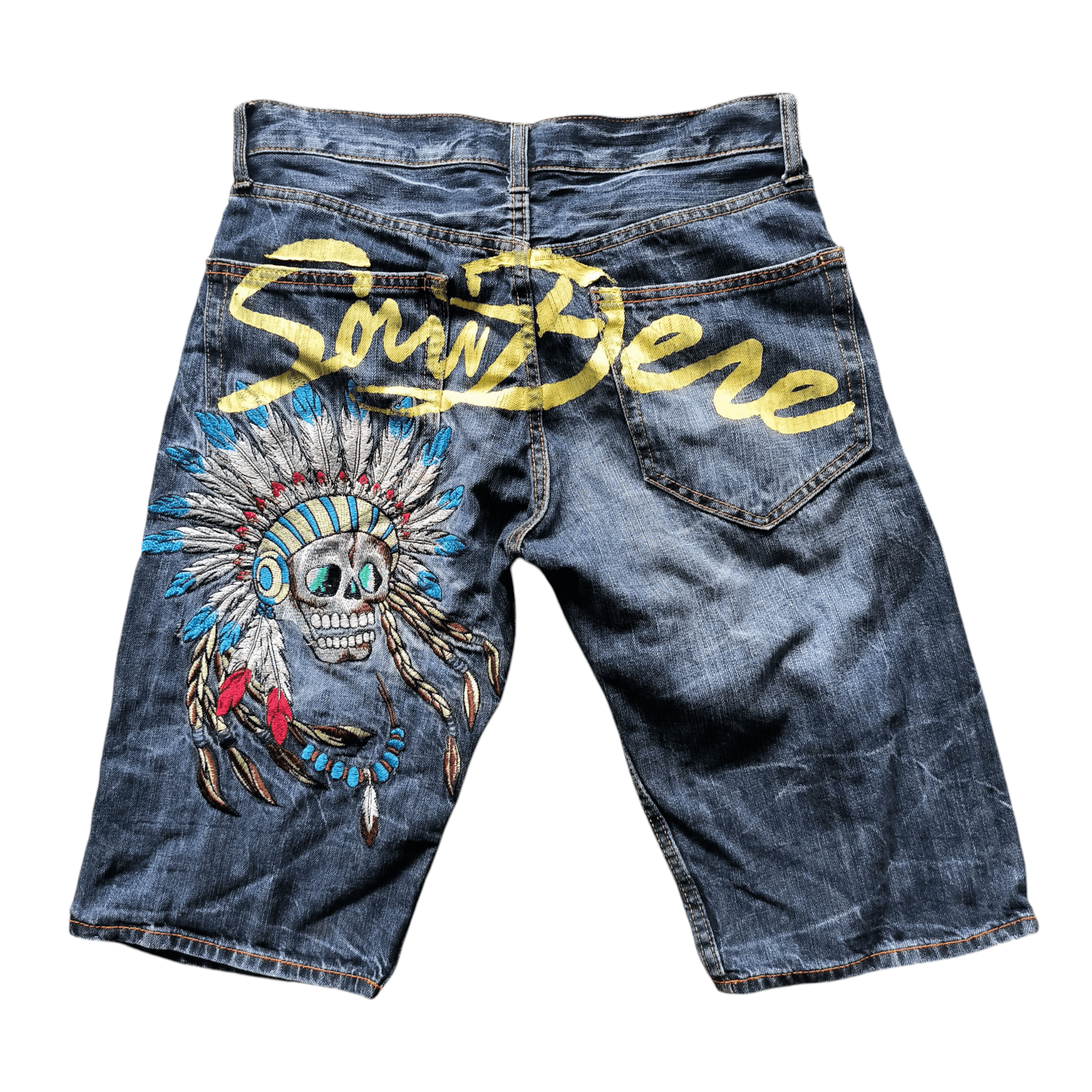 Japanese Brand Vintage 2000s Sorridere Indian Jorts Size US 30 / EU 46 - 1 Thumbnail