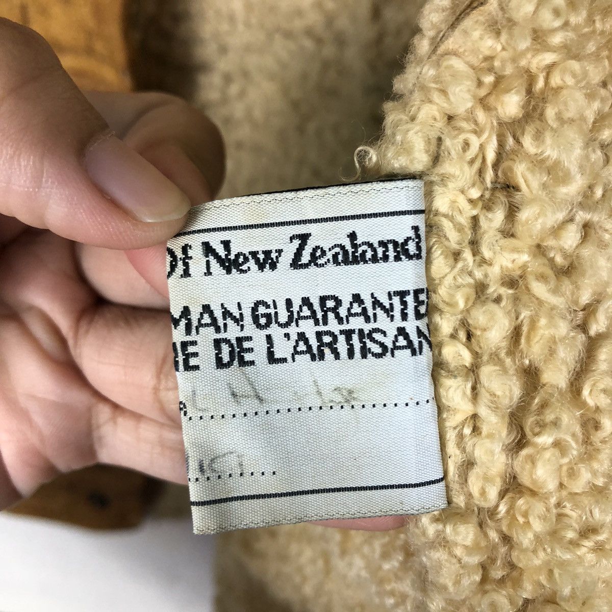 📌Vintage Tank Top Leather Shearling Aotea New Zealand