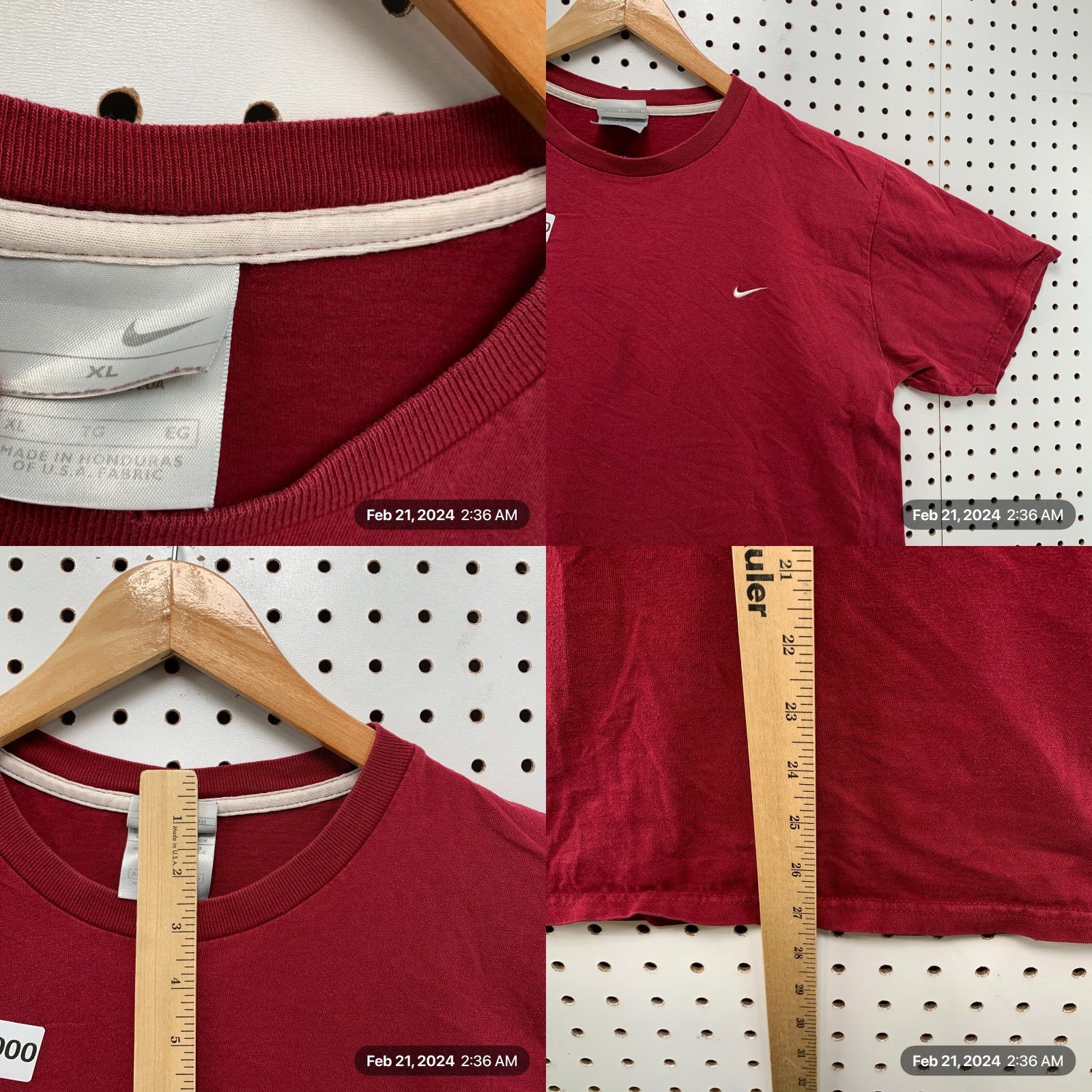 Nike VINTAGE Nike Shirt Mens XL Red Embroidered Swoosh 21.5x27.5 Catalog 90s Y2K Mens XL Red Embroidered Swoosh Size US XL / EU 56 / 4 - 8 Thumbnail