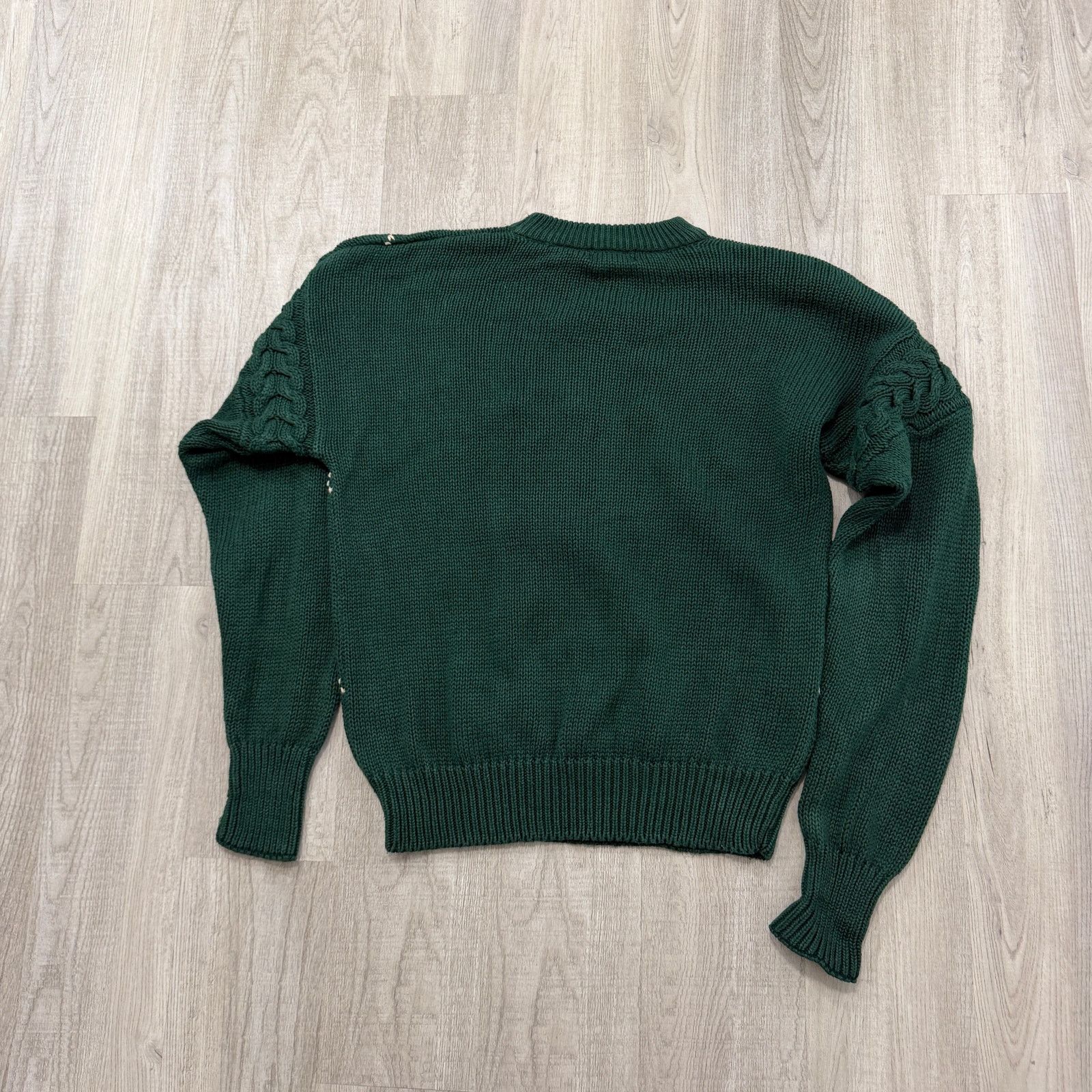 Vintage Vintage Structure Sweater Medium Green Argyle Geometric Size US M / EU 48-50 / 2 - 6 Thumbnail