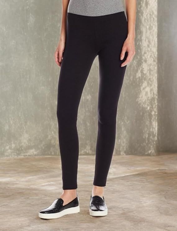 Other Hue U13639 Cotton Blend Black Leggings ( S ) Size 25" / US 0 / IT 36 - 1 Thumbnail