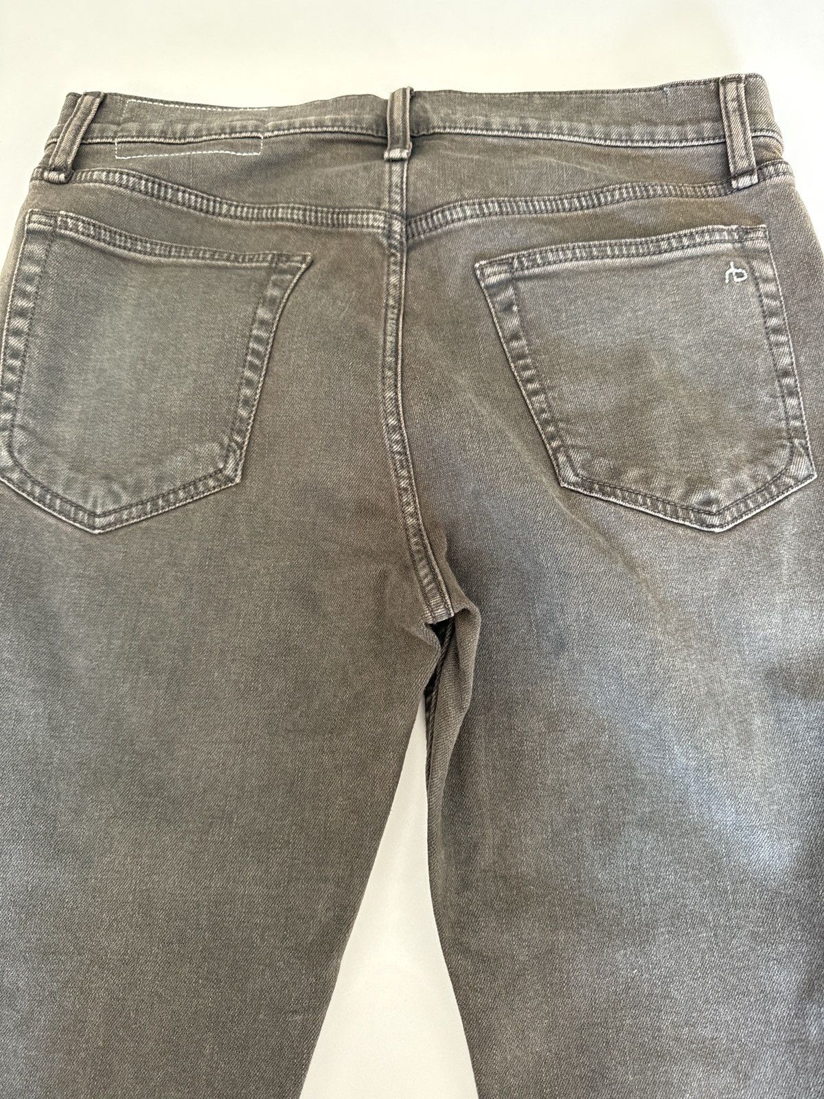 Rag & Bone Never worn brown jeans, hemmed at 28” Size US 29 - 1 Thumbnail