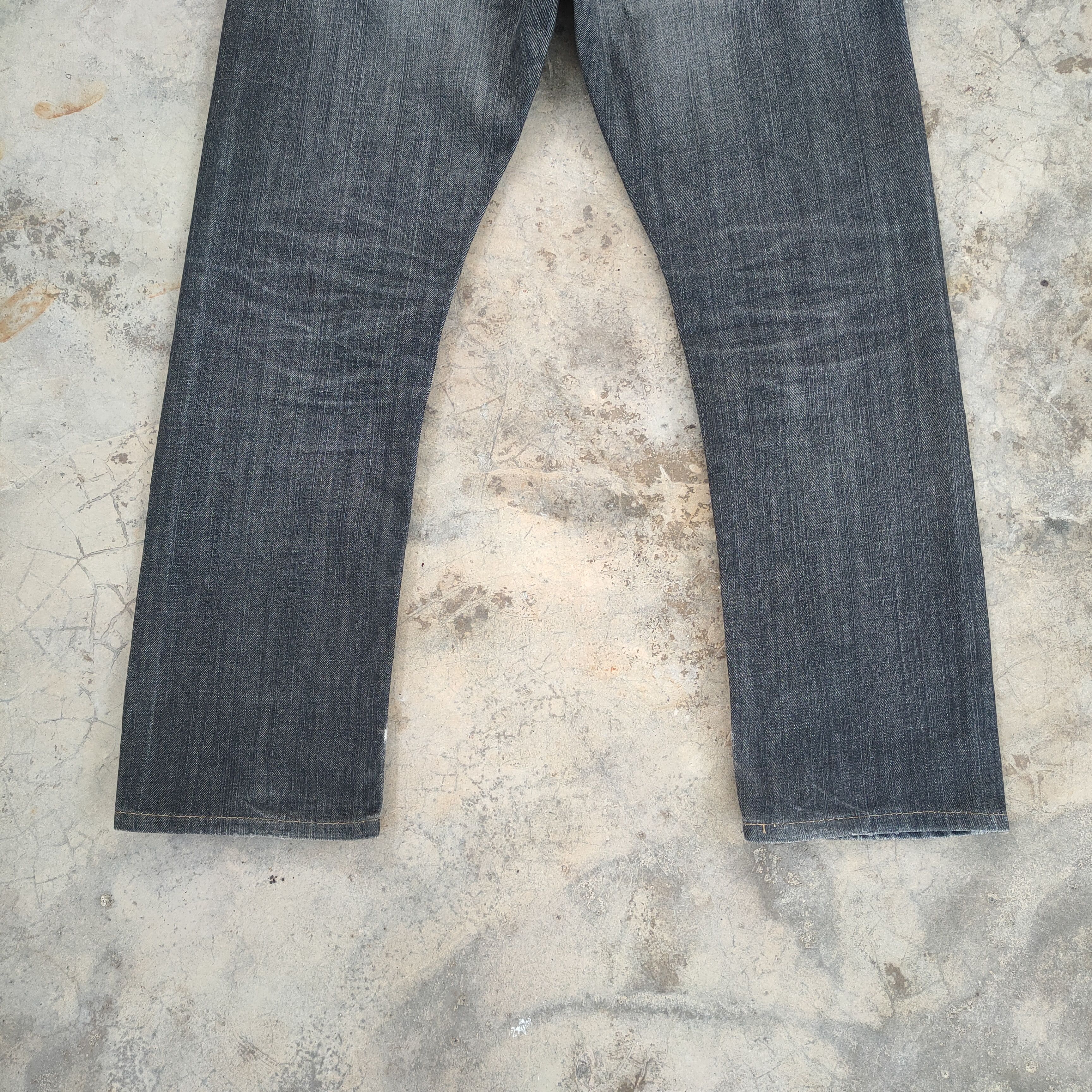 Edwin VINTAGE EDWIN FADED BLACK JEANS DENIM PANTS Size US 34 / EU 50 - 11 Thumbnail