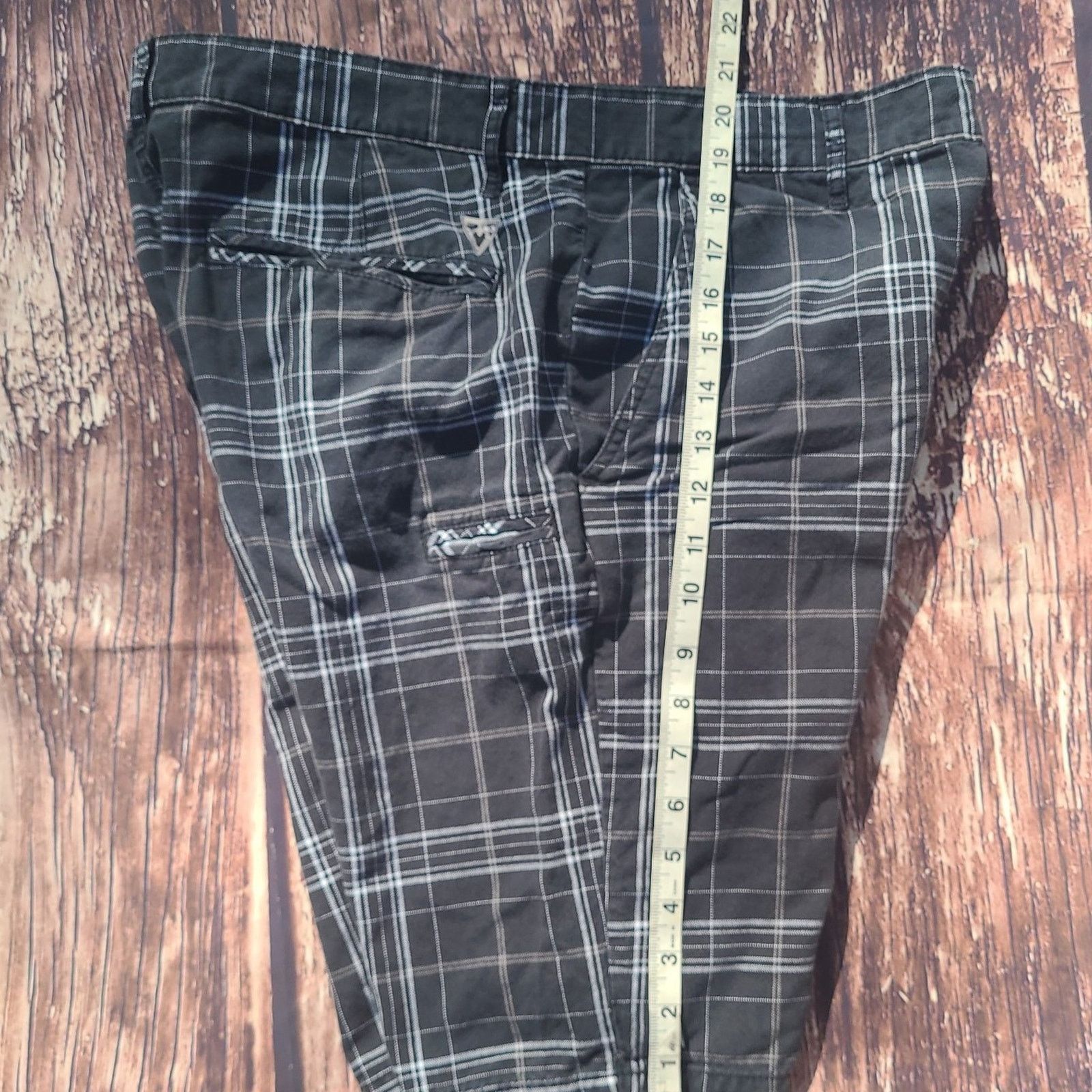 Burton × Tony Hawk Vtg Vurt Shorts Board shorts Plaid Grunge Size US 34 / EU 50 - 4 Thumbnail