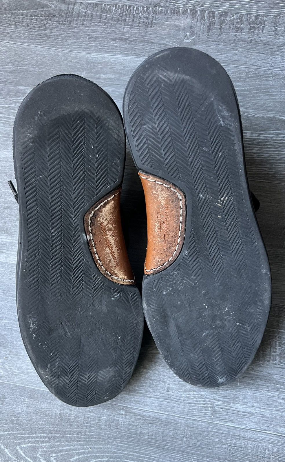 Ermenegildo Zegna Ermenegildo Zegna Black Leather Tiziano Size US 7 / EU 40 - 5 Thumbnail