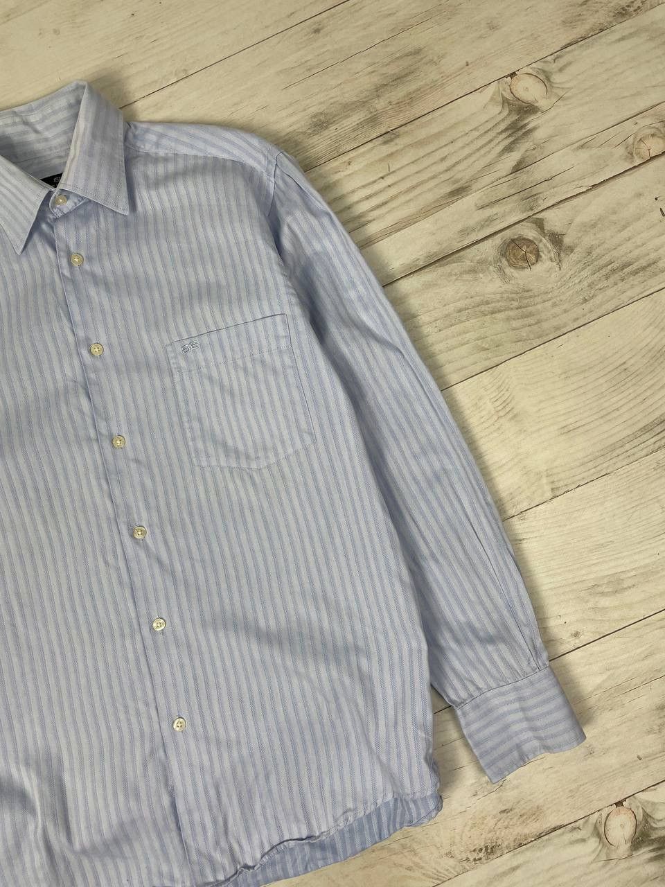 Balenciaga Vintage Balenciaga BB Striped Shirt Buttons Up Long Sleeve Size US M / EU 48-50 / 2 - 4 Thumbnail