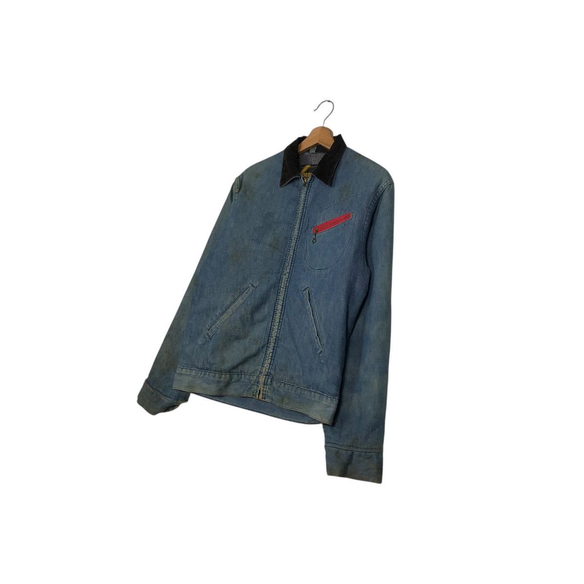 Vintage 🔥VINTAGE 50’s DENIM JACKET DEE CEE USA MADE BLANKET TALON Size US M / EU 48-50 / 2 - 4 Thumbnail