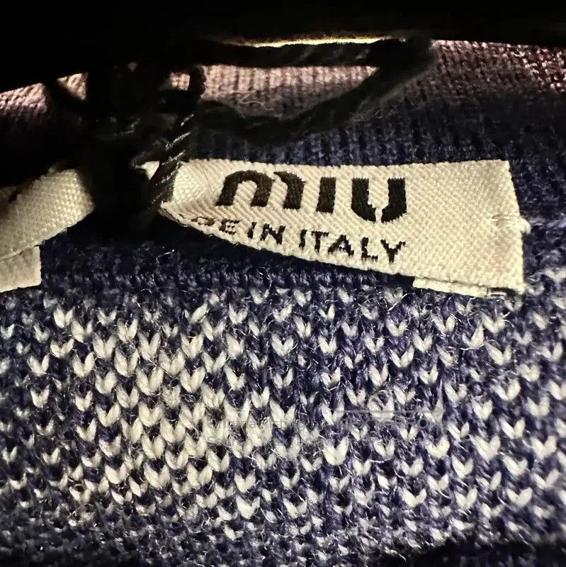 Miu Miu Miu Miu Blue Wool Sweater for Women . Size S / US 4 / IT 40 - 4 Thumbnail