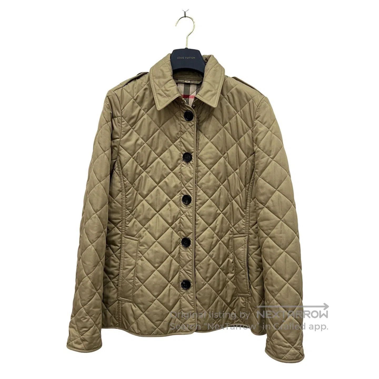 Burberry Quilted Slim Cotton Jacket.