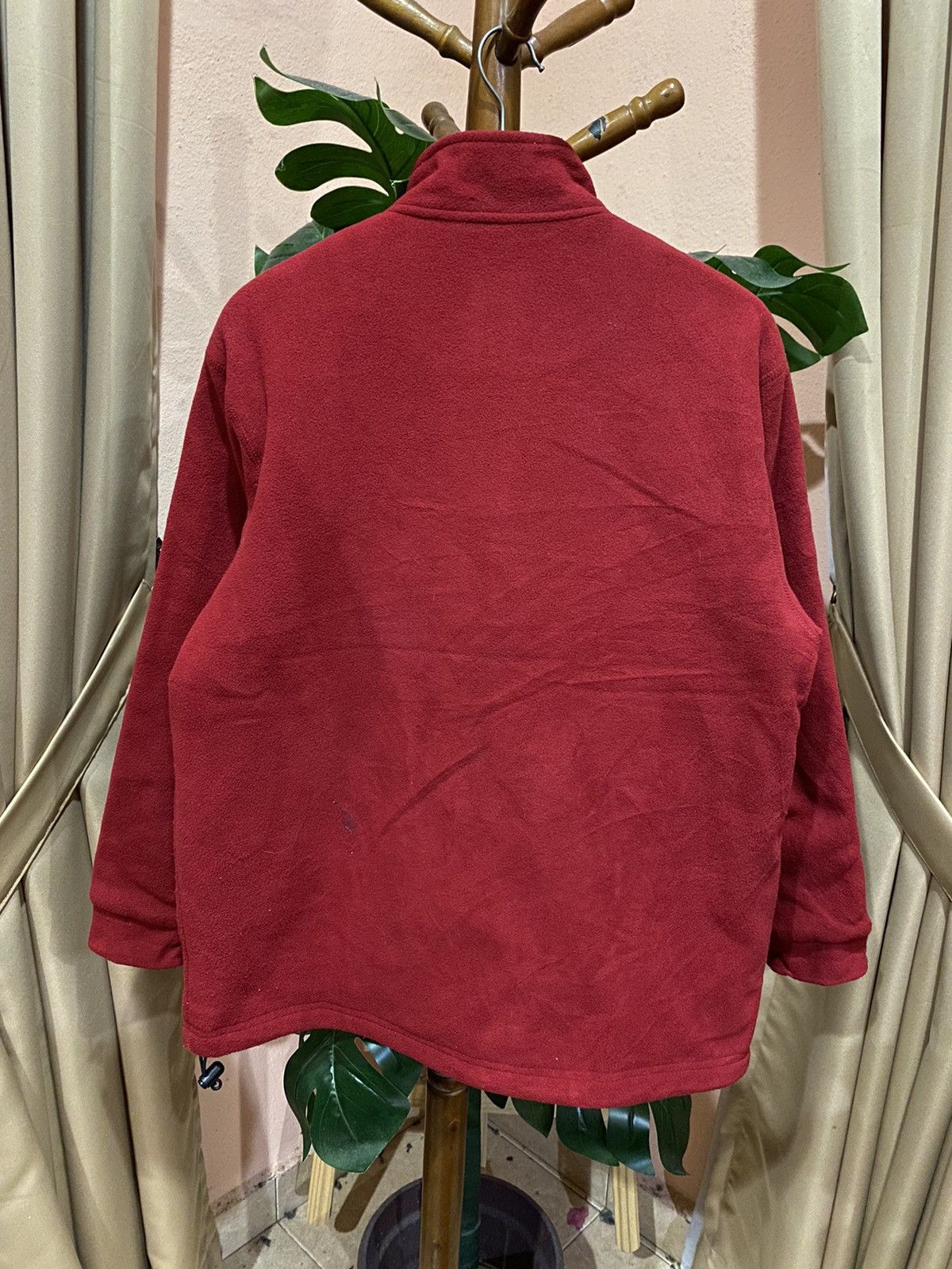 Converse Converse Red Fleece Jacket Full-Zip Warm Outerwear Size US S / EU 44-46 / 1 - 11 Thumbnail