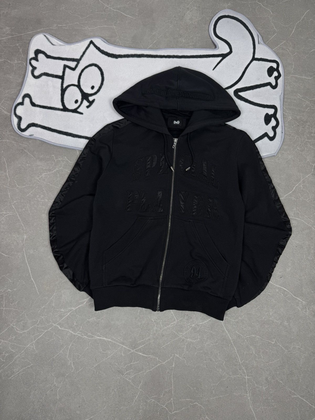 Dolce & Gabbana Dolce Gabana Zip Black Special Player BIg Logo Size M Y2K Size US S / EU 44-46 / 1 - 1 Thumbnail