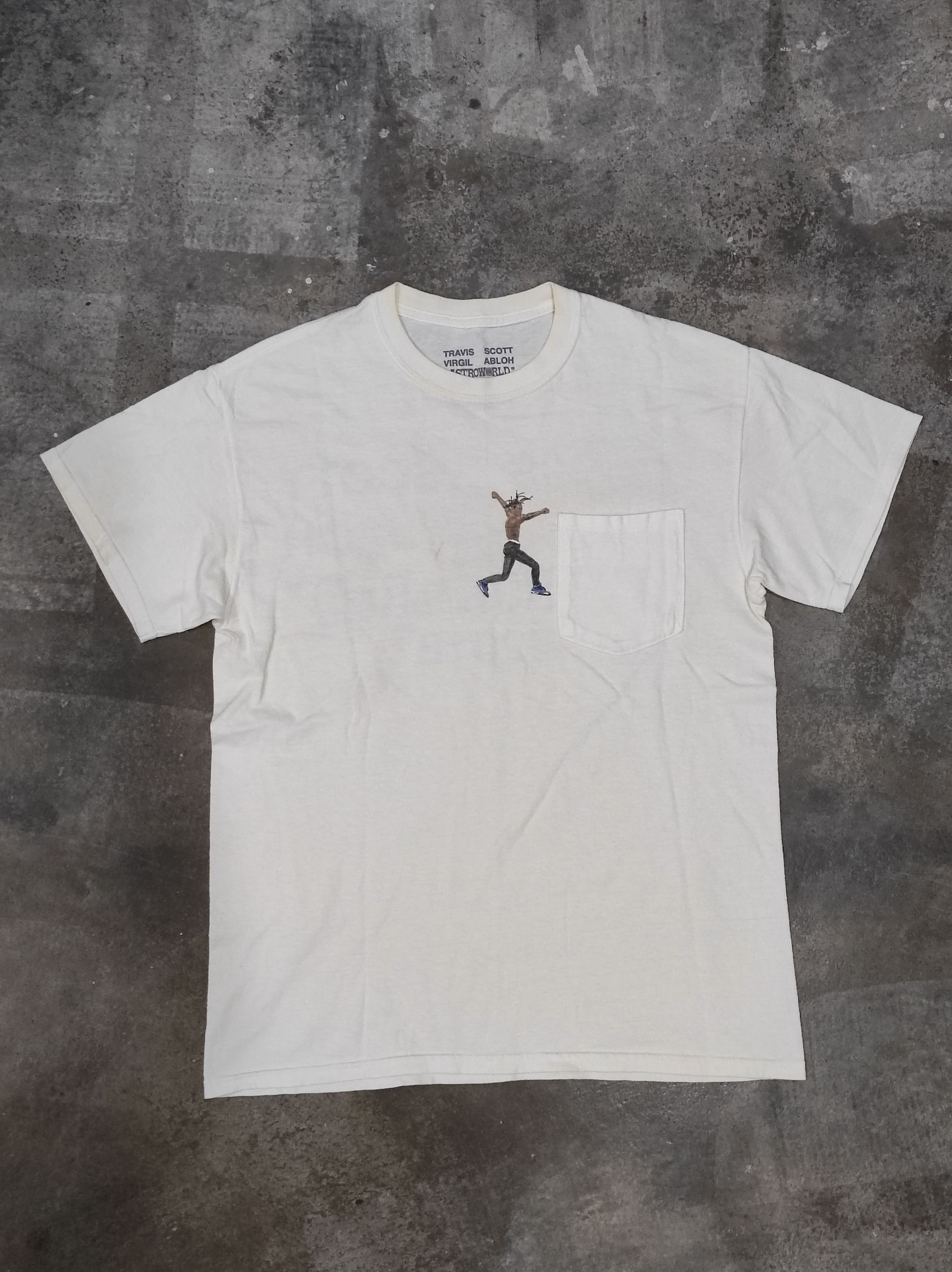 Travis Scott × Virgil Abloh Travis Scott Virgil Abloh Astroworld 2018 white tee Size US M / EU 48-50 / 2 - 3 Thumbnail