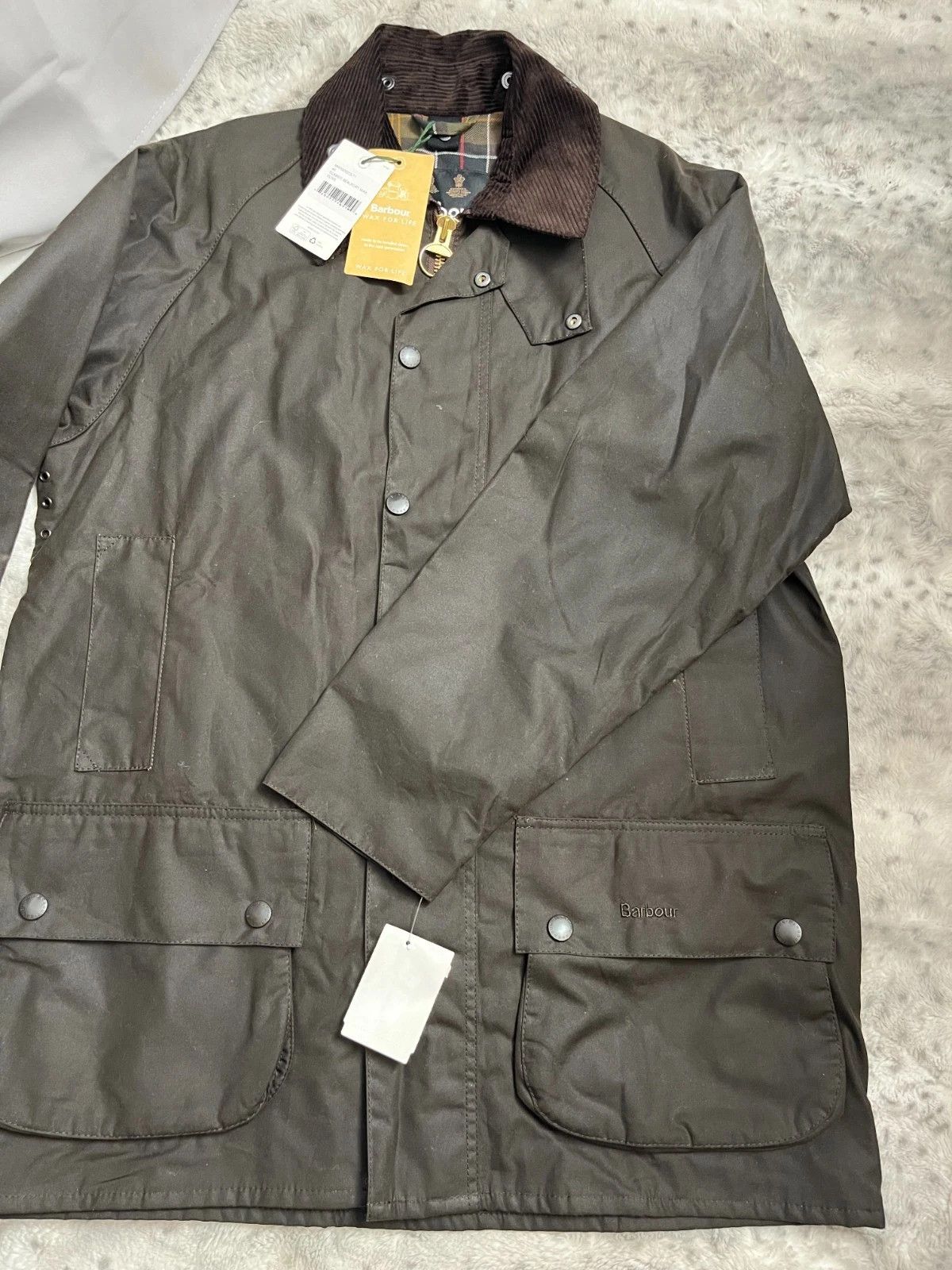 Barbour SIZE 48 ~ Barbour Beaufort Wax Jacket Size US XL / EU 56 / 4 - 1 Thumbnail