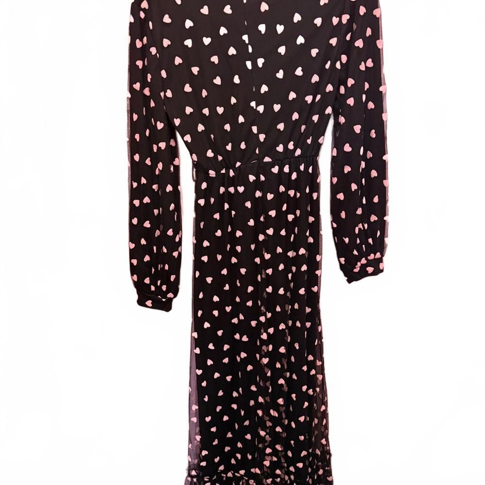 Designer Chic Heart Print Maxi Dress Size S / US 4 / IT 40 - 2 Thumbnail