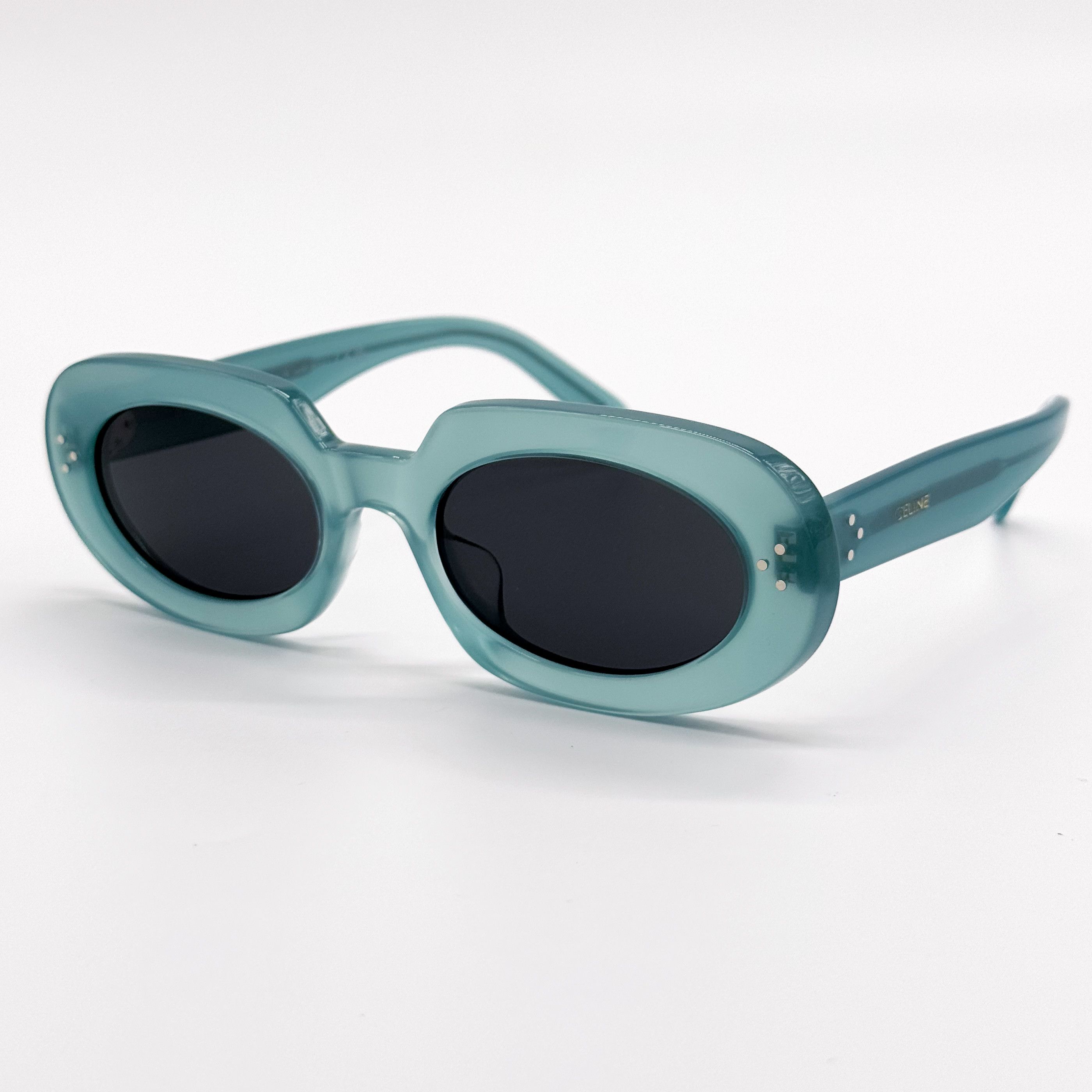 Celine NEW CELINE CL40276U 93N SHINY LIGHT GREEN WOMEN SUNGLASSES Size ONE SIZE - 6 Thumbnail