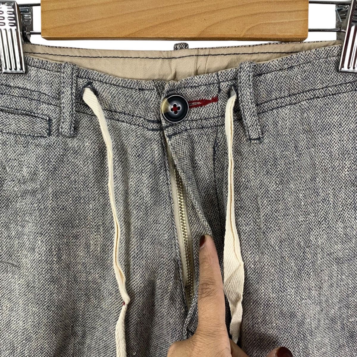 Japanese Brand BACK NUMBER Japanese Brand Stripes Linen Drawstring Casual Size US 30 / EU 46 - 4 Thumbnail