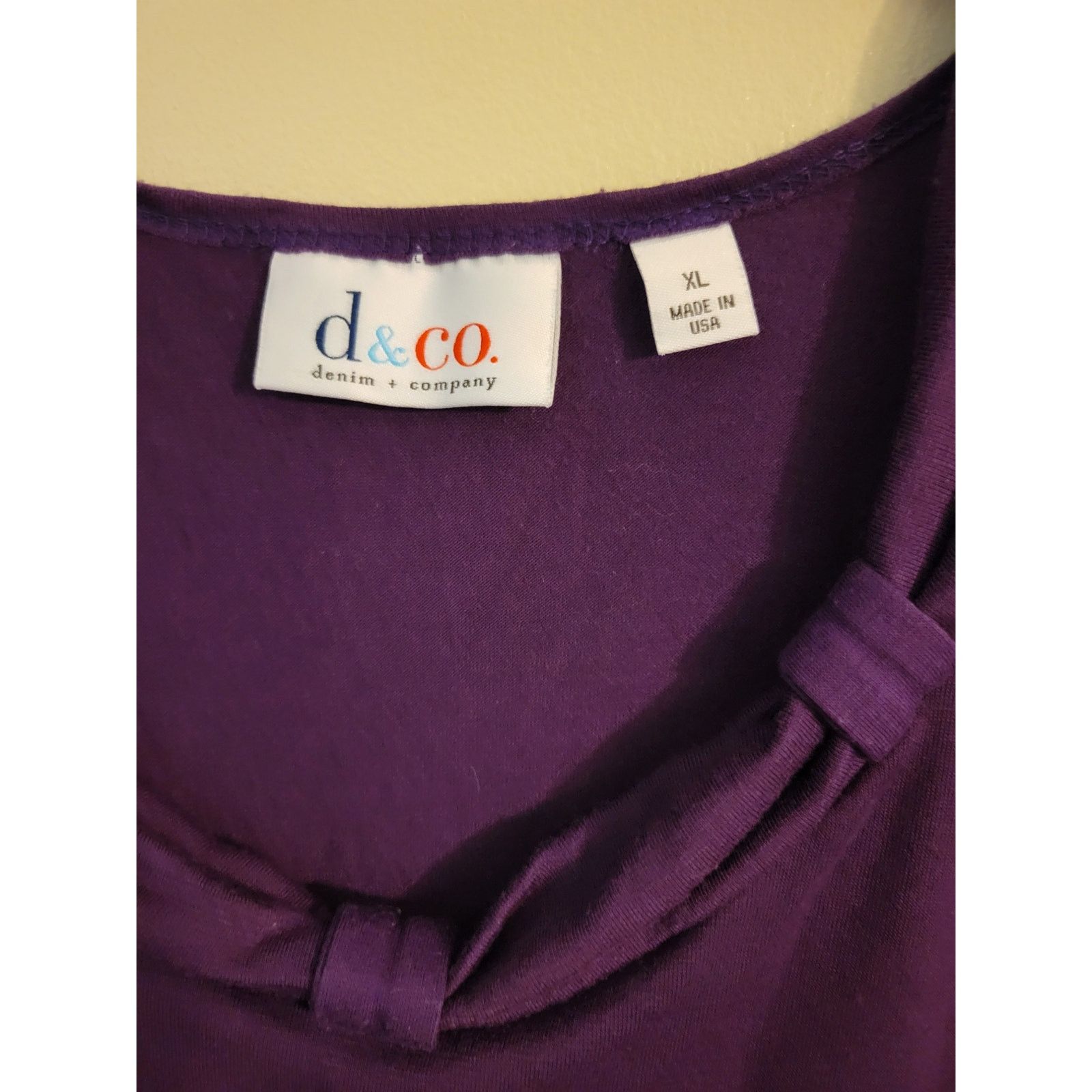 Denim & Co. Denim & Co Purple Top XL Size XL / US 12-14 / IT 48-50 - 4 Thumbnail