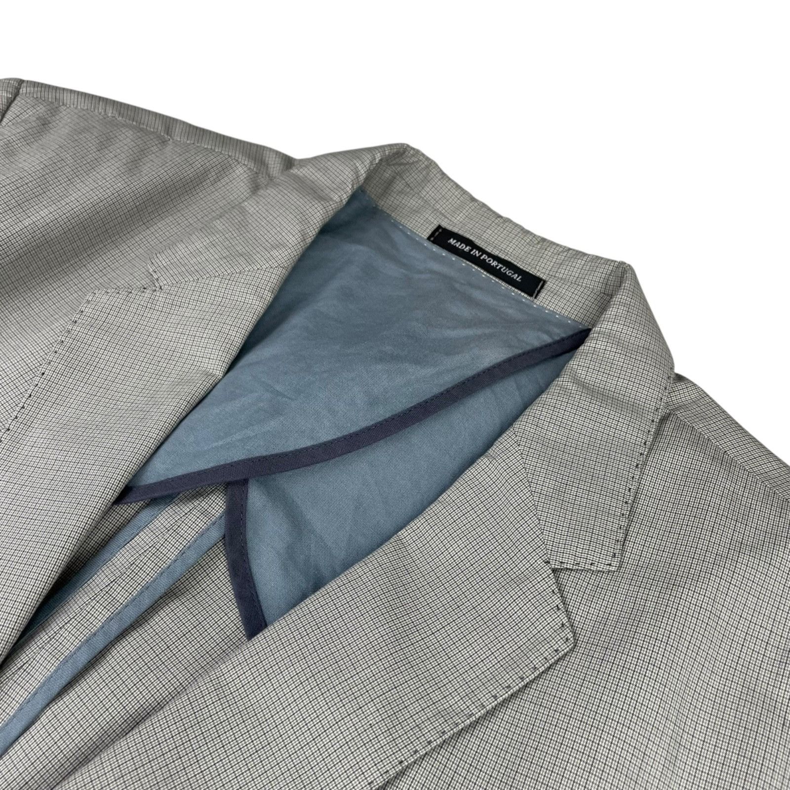 Paul Smith Paul Smith Men’s 100% Cotton 2-Button Blazer Gray/Navy Plaid Size 46R - 1 Thumbnail