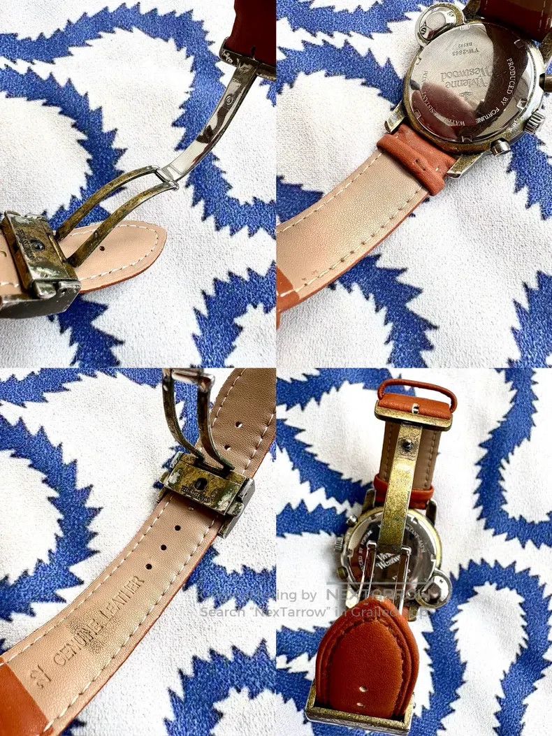 Vivienne Westwood Vivienne Westwood Vintage Brown Leather Strap Big Saturn S Size ONE SIZE - 9 Thumbnail
