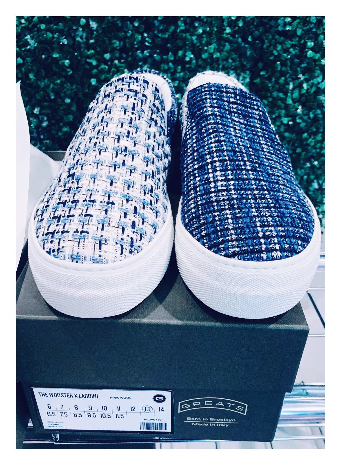 Greats New Greats Wooster x Lardini Slip-On Sneaker White/Blue Sz13 Size US 13 / EU 46 - 1 Thumbnail