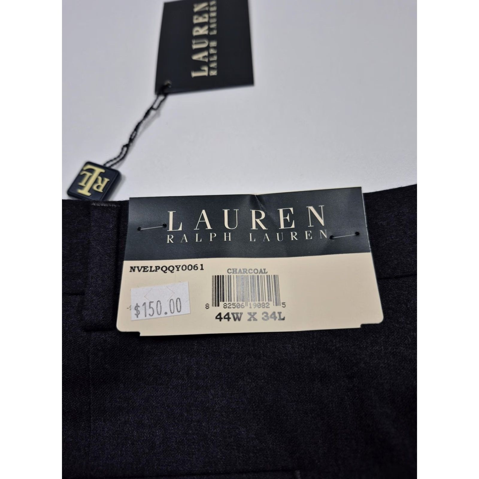 Ralph Lauren VINTAGE Lauren Ralph Lauren Dress Pants Mens 44x34 Wool Pleated Classic Fit NWT Gray/Wool Dress Pants Mens 44 Size US 44 / EU 60 - 5 Thumbnail