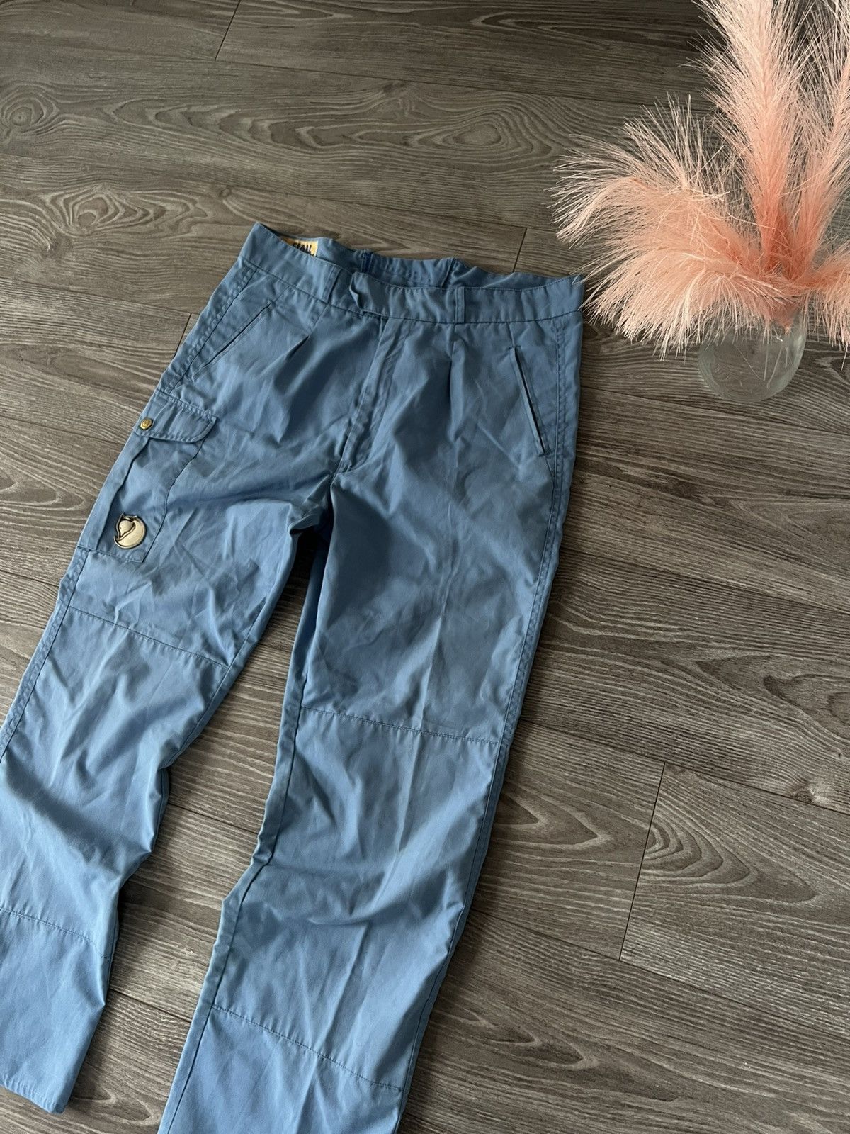 Fjallraven × Vintage ‼️Vintage Fjallraven Leather Logo Cargo Forest Utility Pants‼️ Size US 36 / EU 52 - 2 Thumbnail
