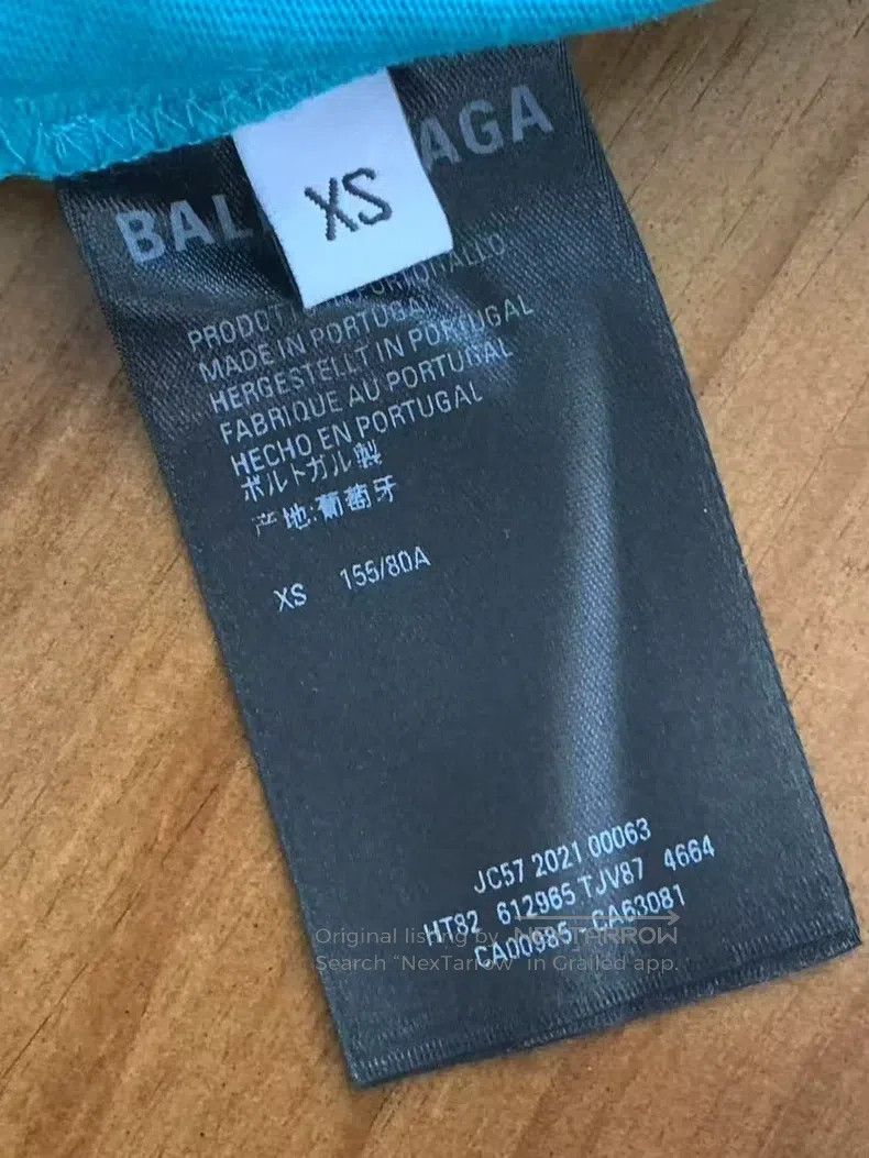 Balenciaga Balenciaga Small Logo Embroidered Short Sleeve T-Shirt, XS Size US XS / EU 42 / 0 - 5 Thumbnail