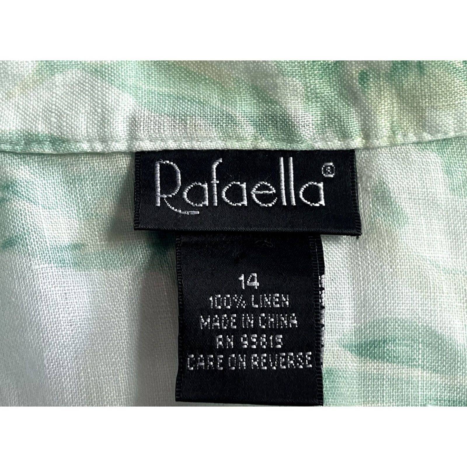 Vintage Rafaella Linen Floral Button Up Tunic Top Shirt Women’s Size 14 Size XL / US 12-14 / IT 48-50 - 6 Thumbnail
