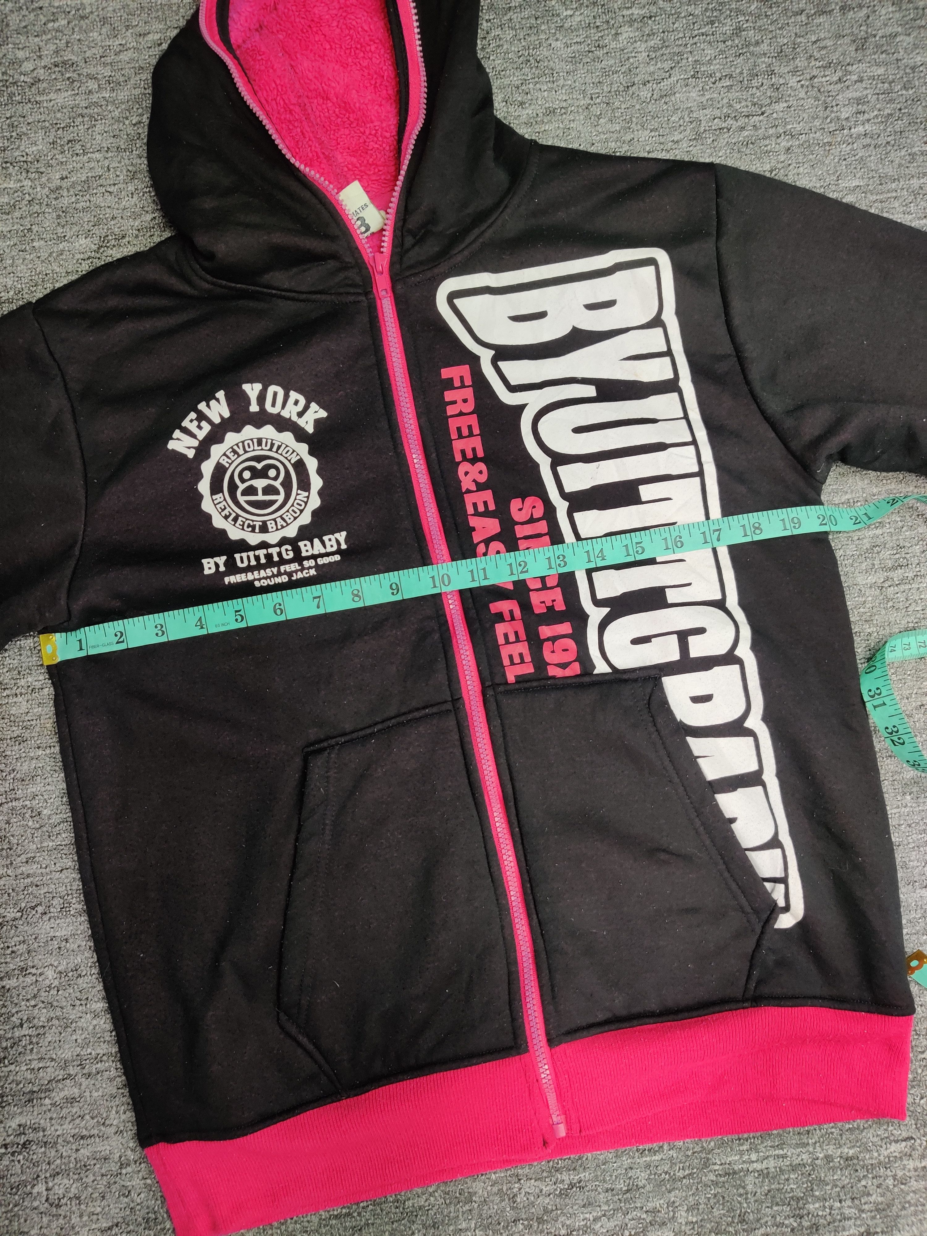 Japanese Brand UITTG Baby New York Fleece Hoodie Size US M / EU 48-50 / 2 - 13 Thumbnail