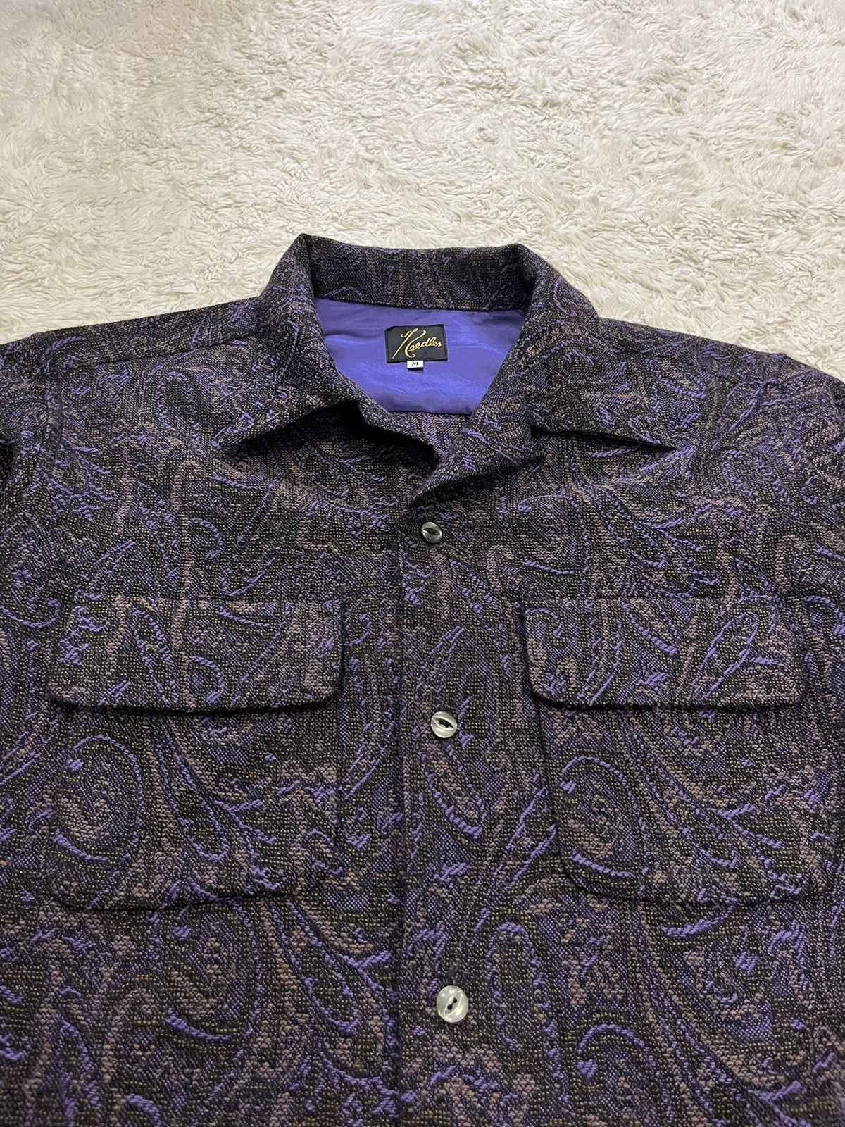 Needles needles classic shirt wool paisley JQ Size US M / EU 48-50 / 2 - 3 Thumbnail