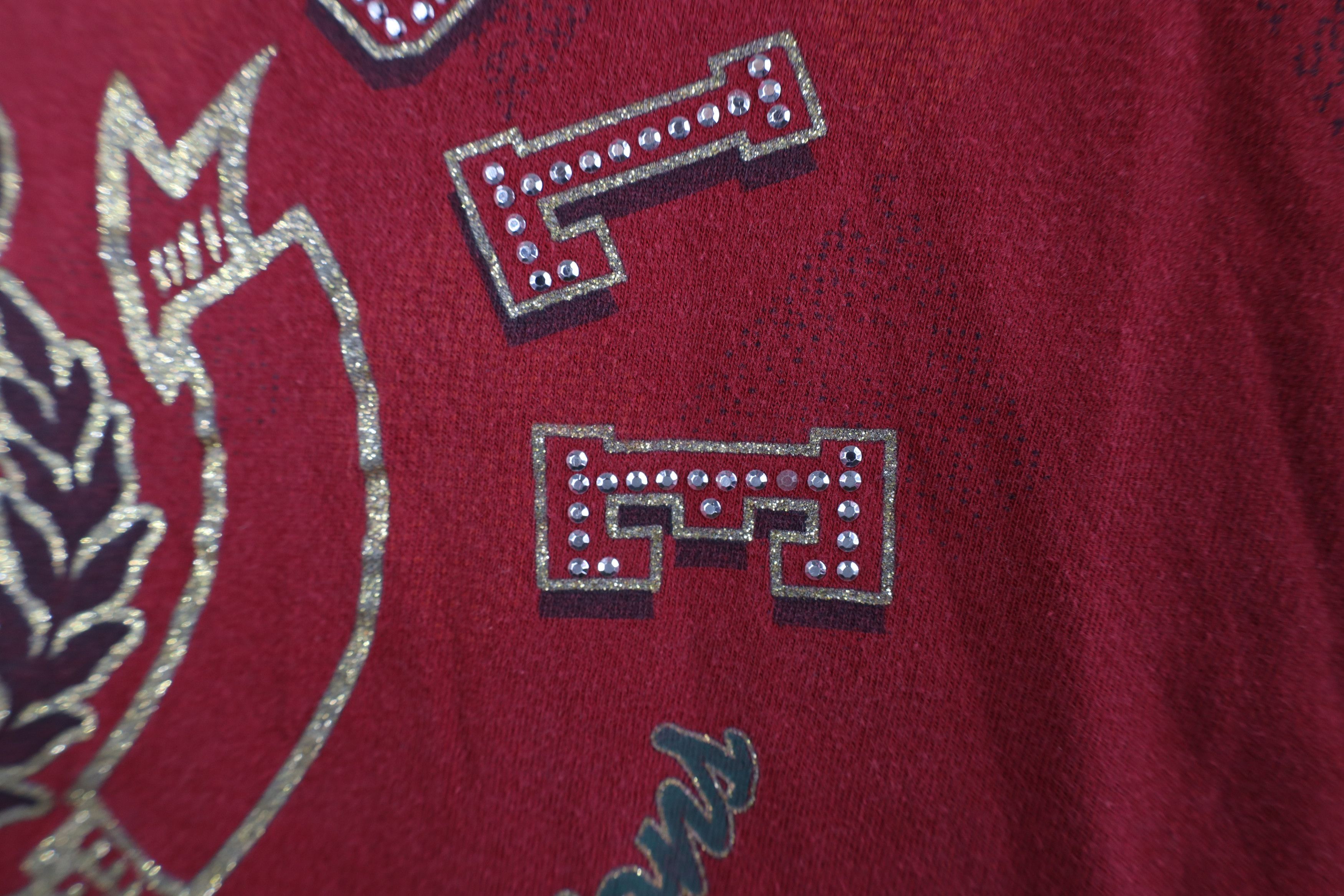 Southpole × Vintage Vintage 90s Y2K Southpole Spell Track and Field T-Shirt Red Size US L / EU 52-54 / 3 - 5 Thumbnail