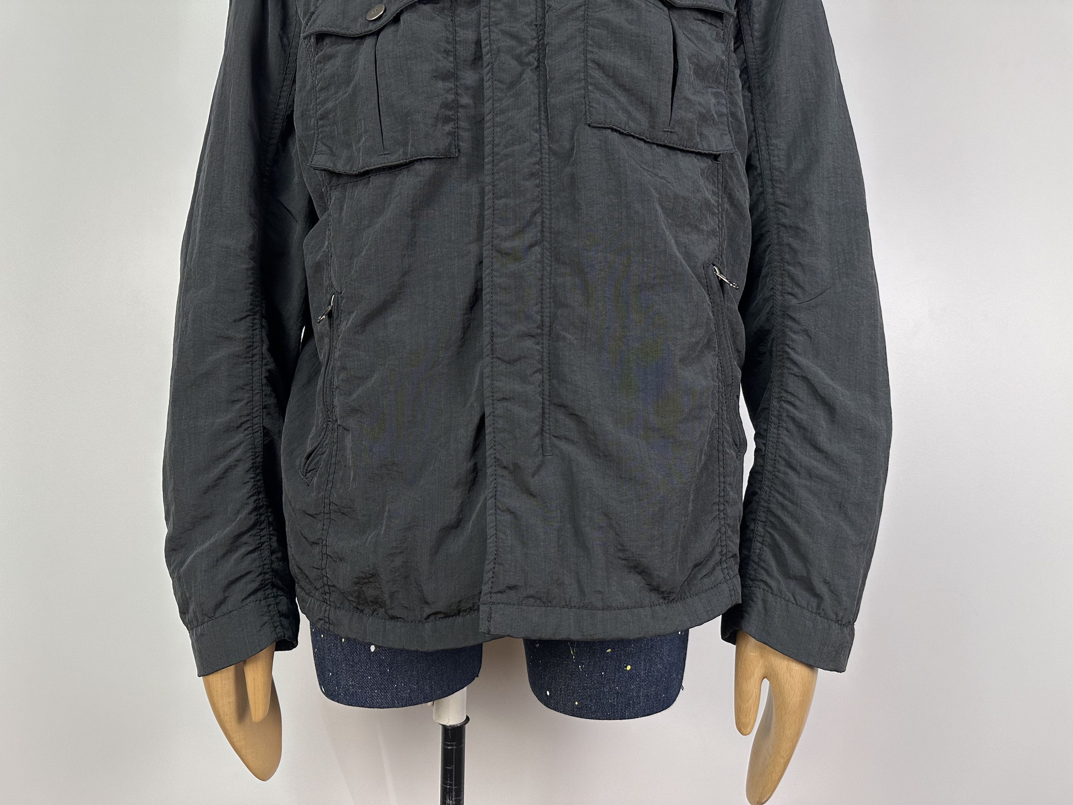 Giorgio Armani Armani Jeans Jacket Shimmer Multi Pocket Mens Biker Gray XL Size US XL / EU 56 / 4 - 4 Thumbnail