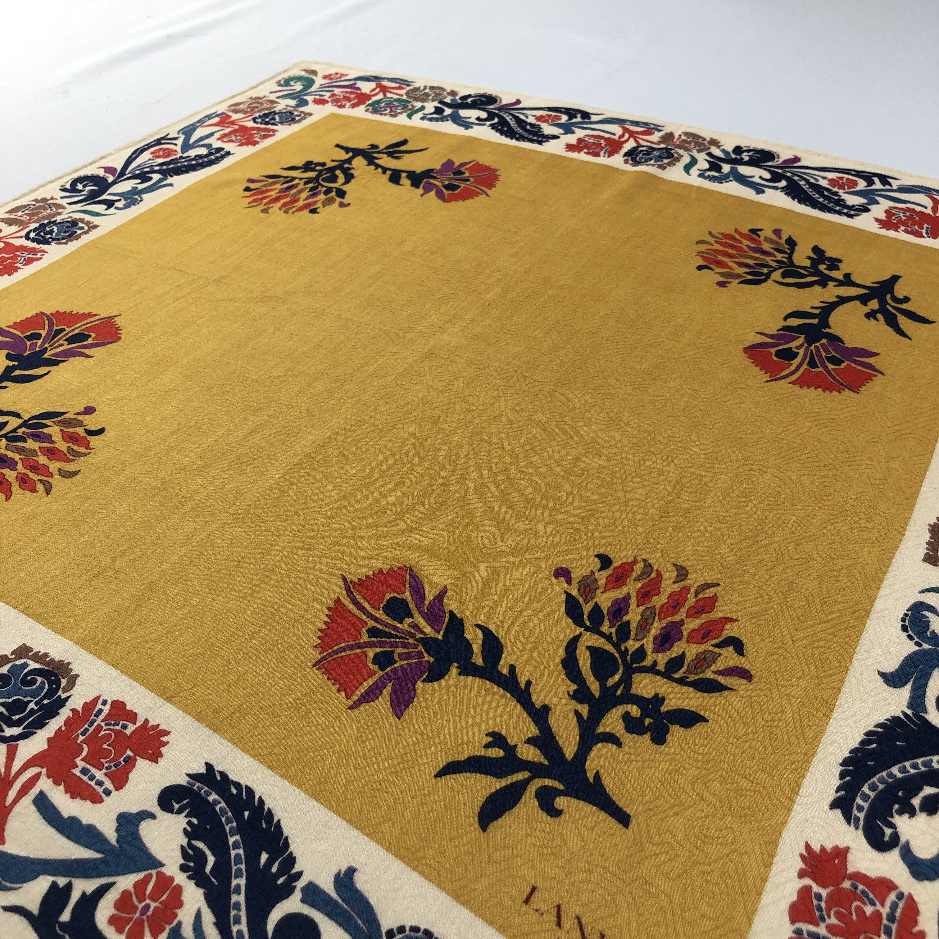 Lanvin Lanvin Floral Handkerchief Neckerchief Bandana H3038 Size ONE SIZE - 2 Thumbnail