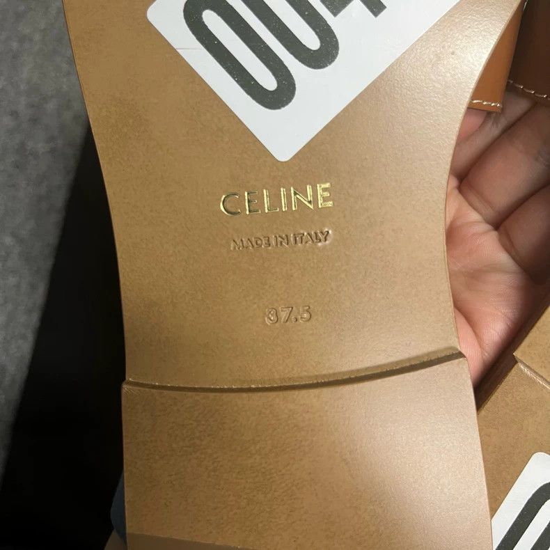 Celine Celine Brown SlipOn Flat Sandals Size US 6 / IT 36 - 9 Thumbnail
