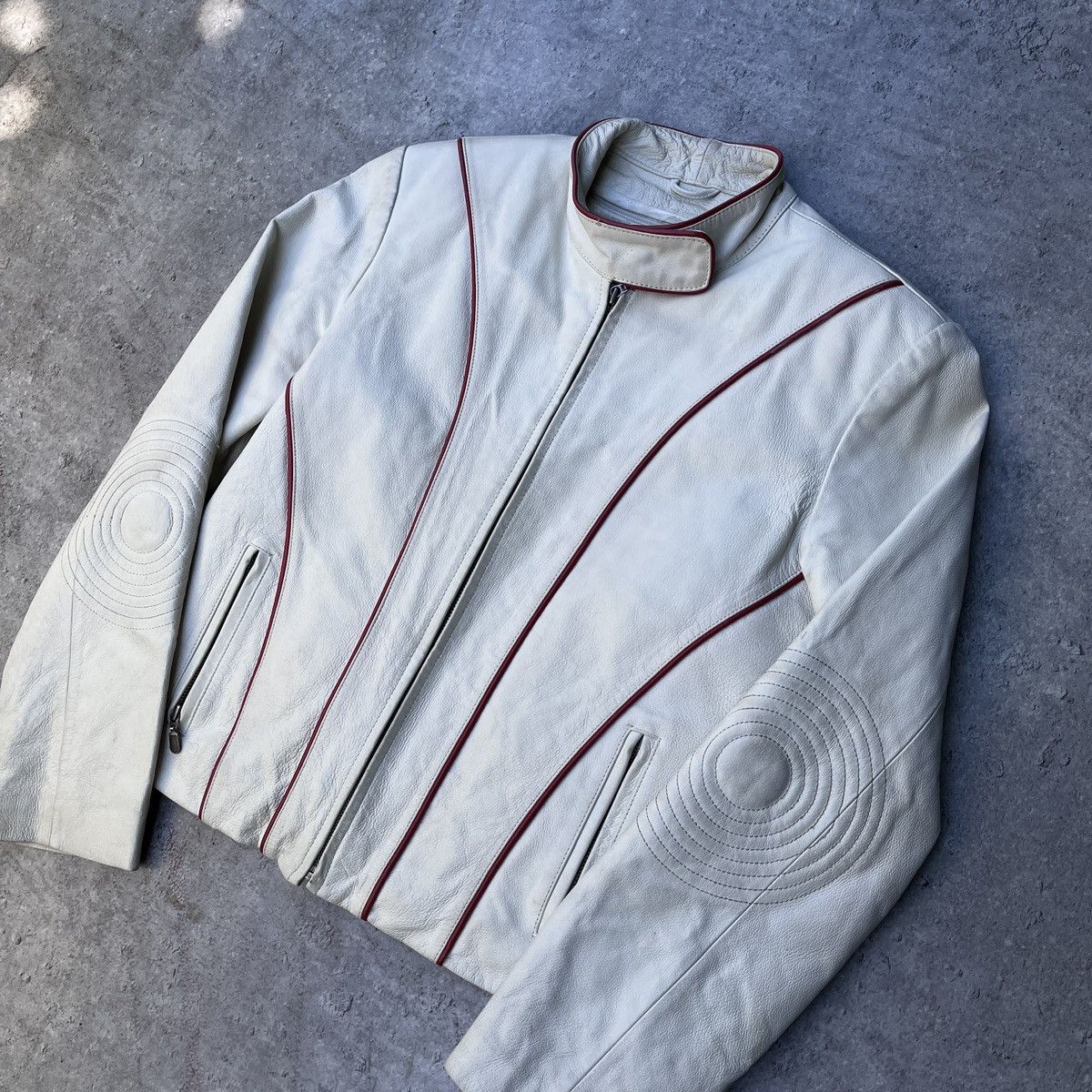 Alpinestars Vintage Damu Leather Genuine Jacket Moto NASCAR Y2k Hype Size M / US 6-8 / IT 42-44 - 2 Thumbnail