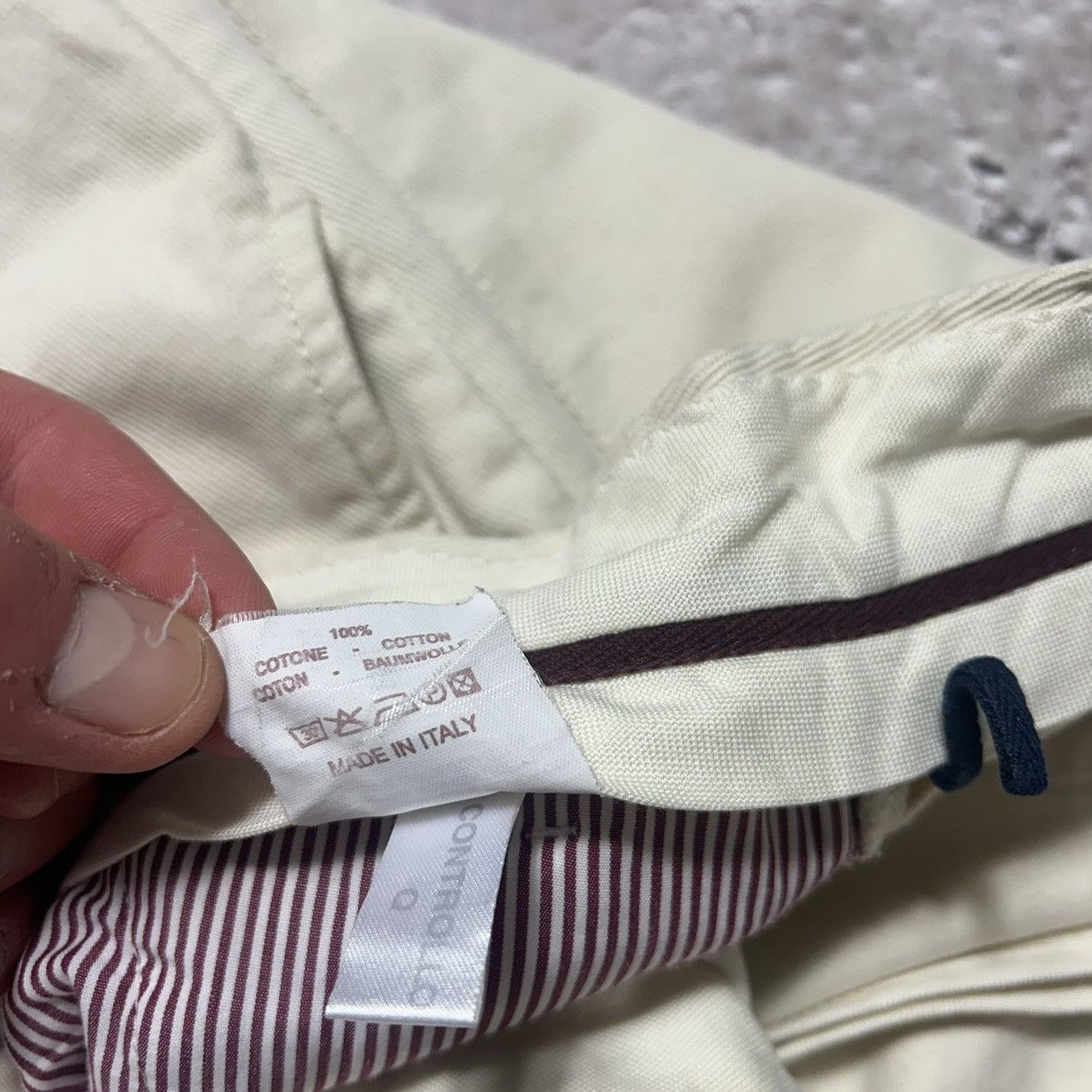 Brunello Cucinelli Brunello Cucinelli 5 Pockets Beige White Pants Size US 30 / EU 46 - 15 Thumbnail