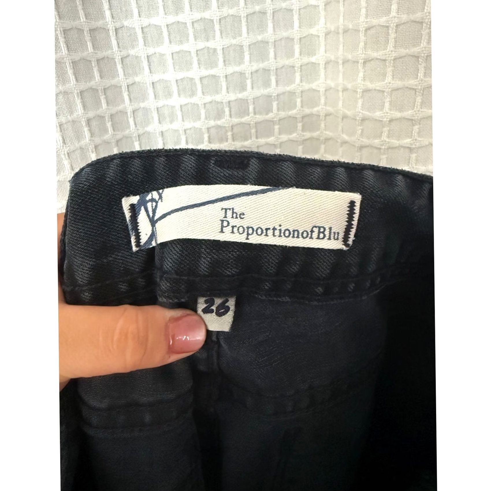Denime The ProportionofBlu Denim Jeans Mid Rise Boot Cut Dark Blue w/Pockets -26 Women Jeans Bootcut Dark Blue 26 Size 26" / US 2 / IT 38 - 5 Thumbnail