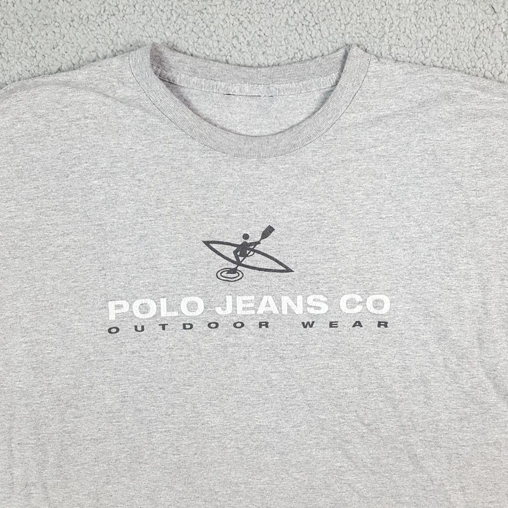 Ralph Lauren VINTAGE Ralph Lauren Polo Jeans Co T-Shirt Men XL Gray 90s Retro Outdoor Camping Boating Size US XL / EU 56 / 4 - 2 Thumbnail