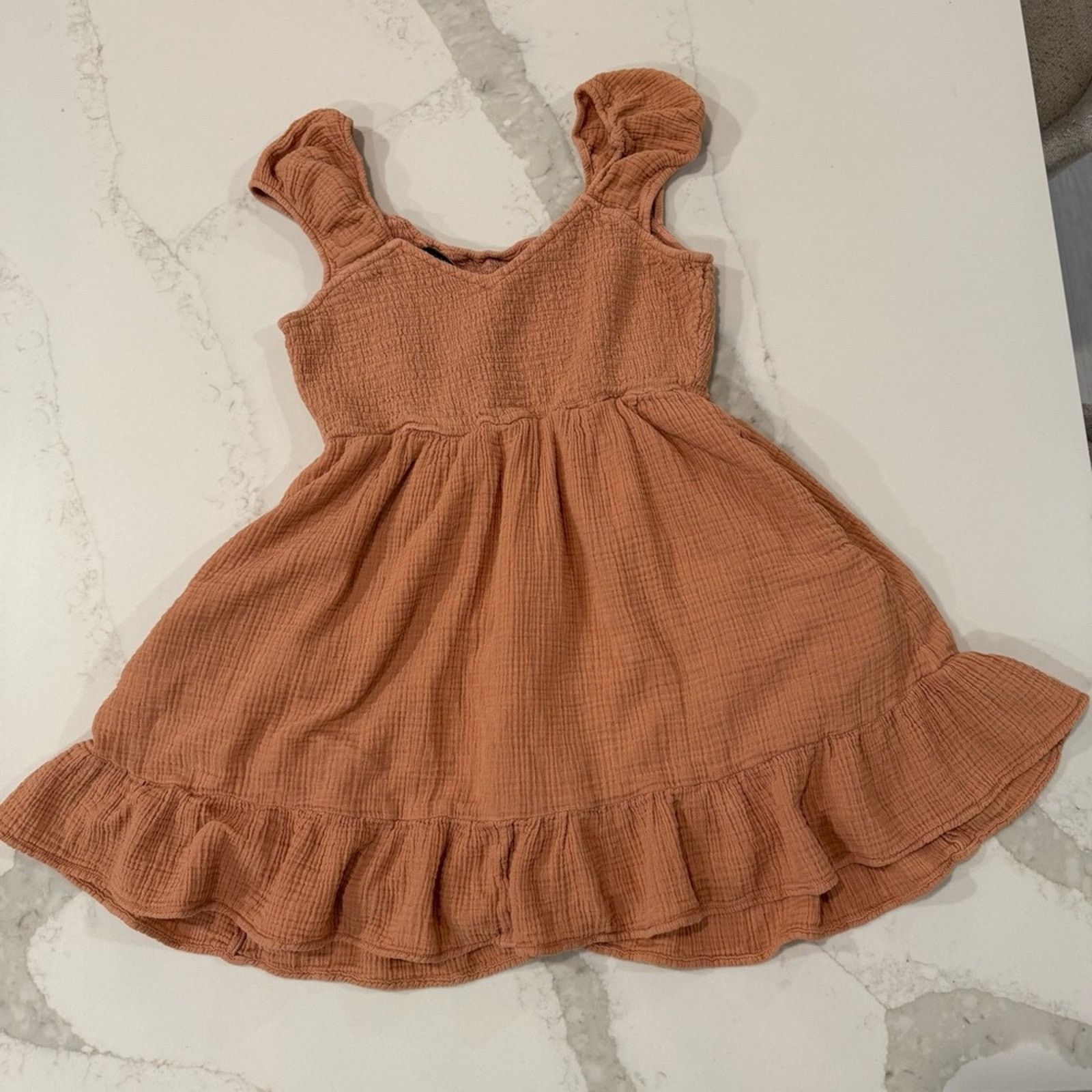 American Eagle Outfitters American Eagle Smocked Bodice Gauze Mini Dress Womens Medium Size M / US 6-8 / IT 42-44 - 9 Thumbnail